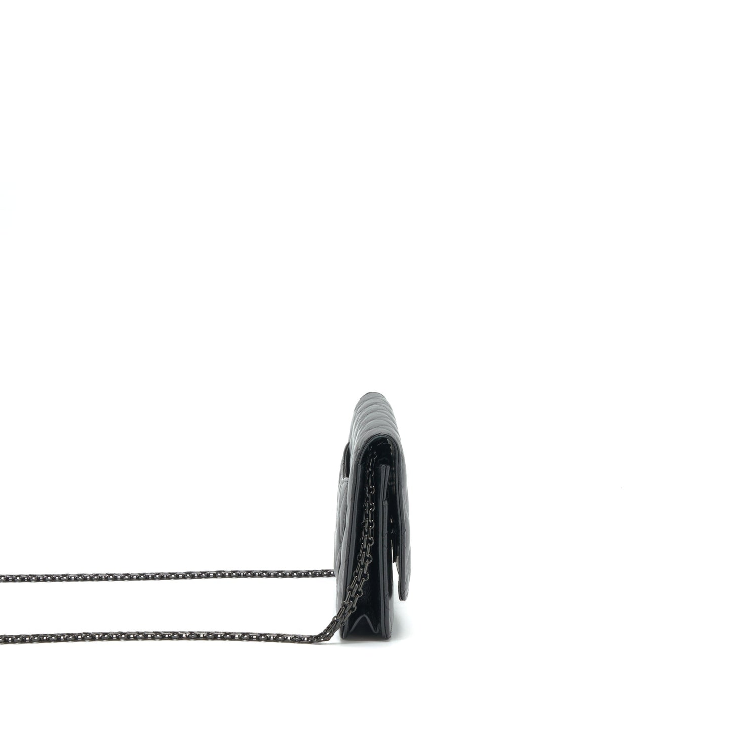 Chanel Reissue On Aged Calfskin Hardware Black Wallet Case