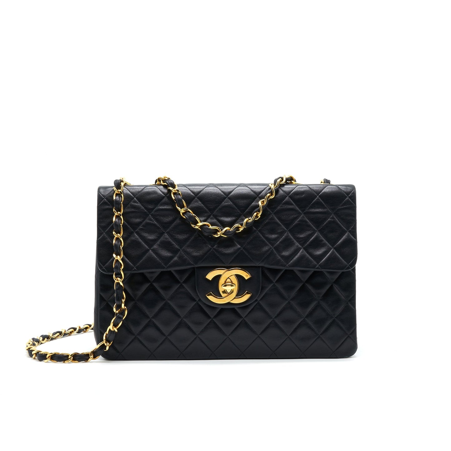 Chanel   Maxi Flap Bag Black 24K GHW