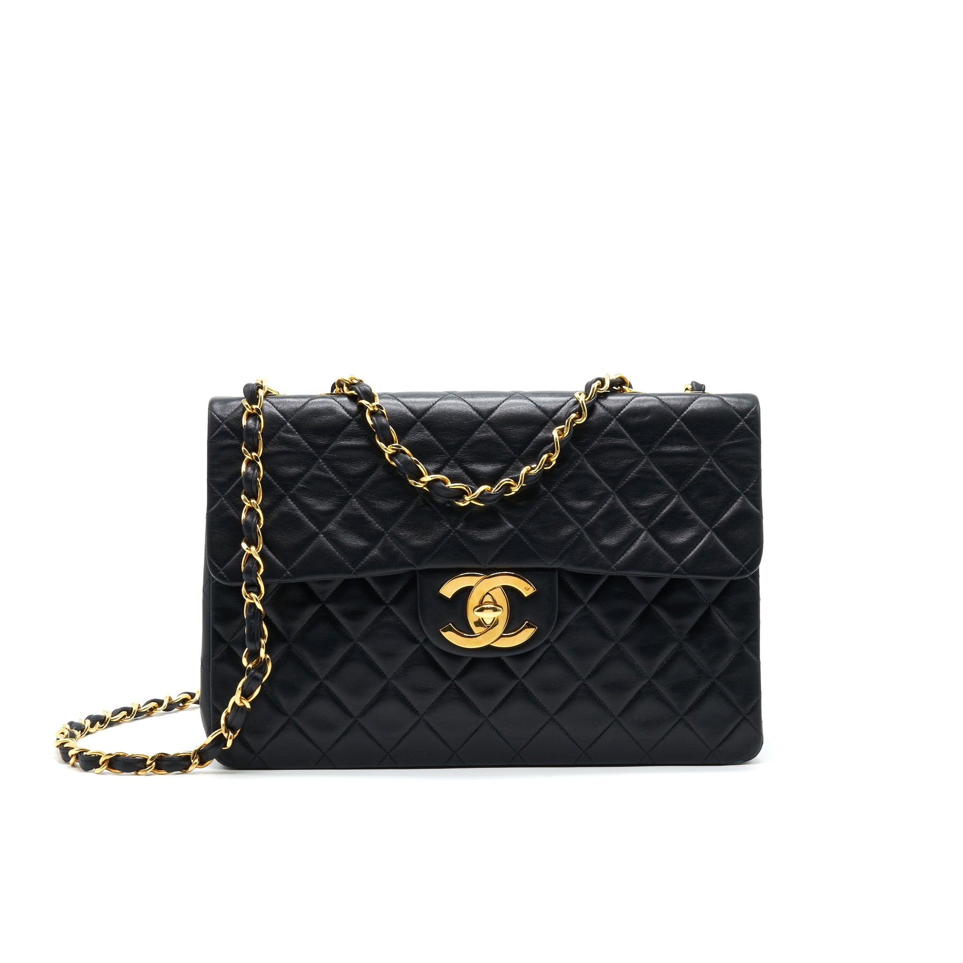 Chanel   Maxi Flap Bag Black 24K GHW
