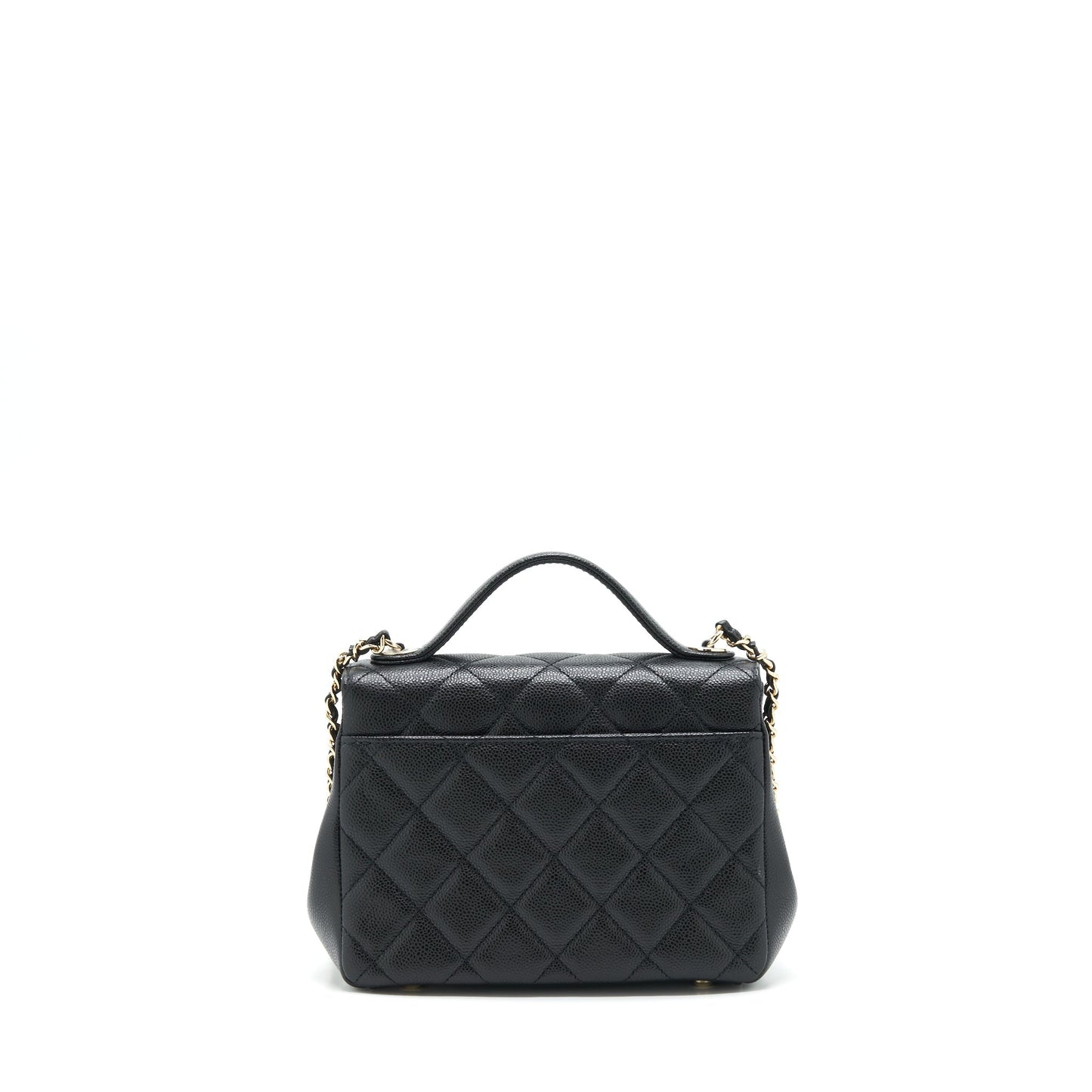 Chanel 22P Business Affinity Grained Calfskin LGHW Black Small Handbag
