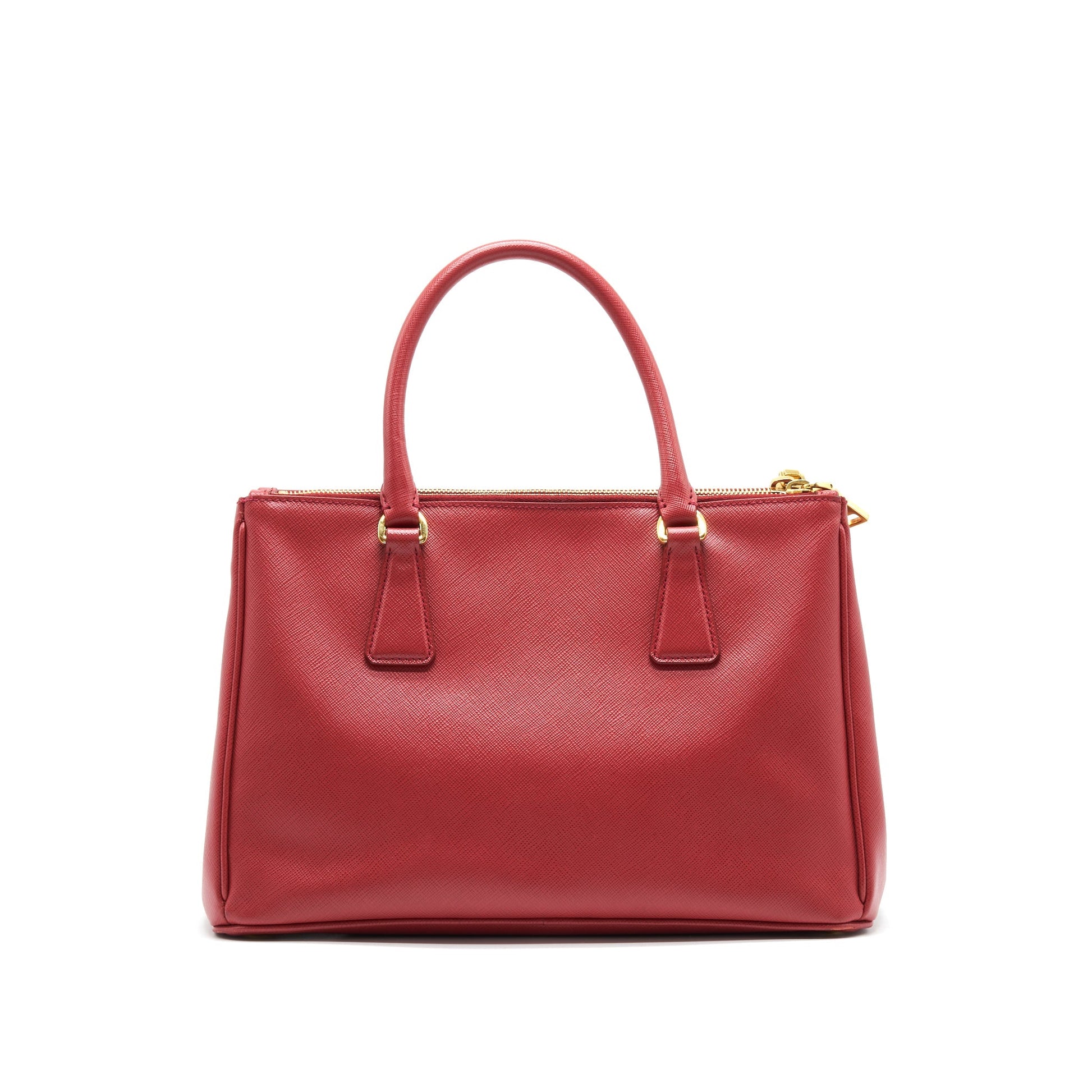 Prada Saffiano Tote Purse With Handbag Red Tote Bag