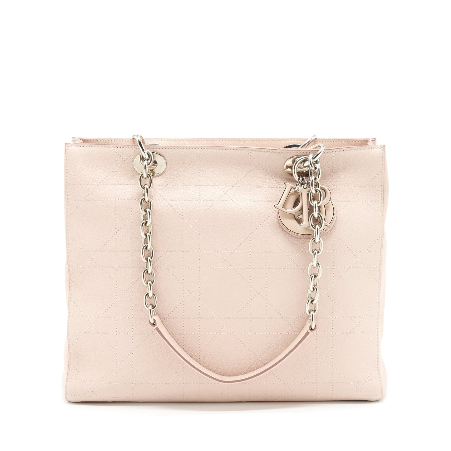 Dior Lady Tote Purse Calfskin Light Handbag Beige Tote Bag