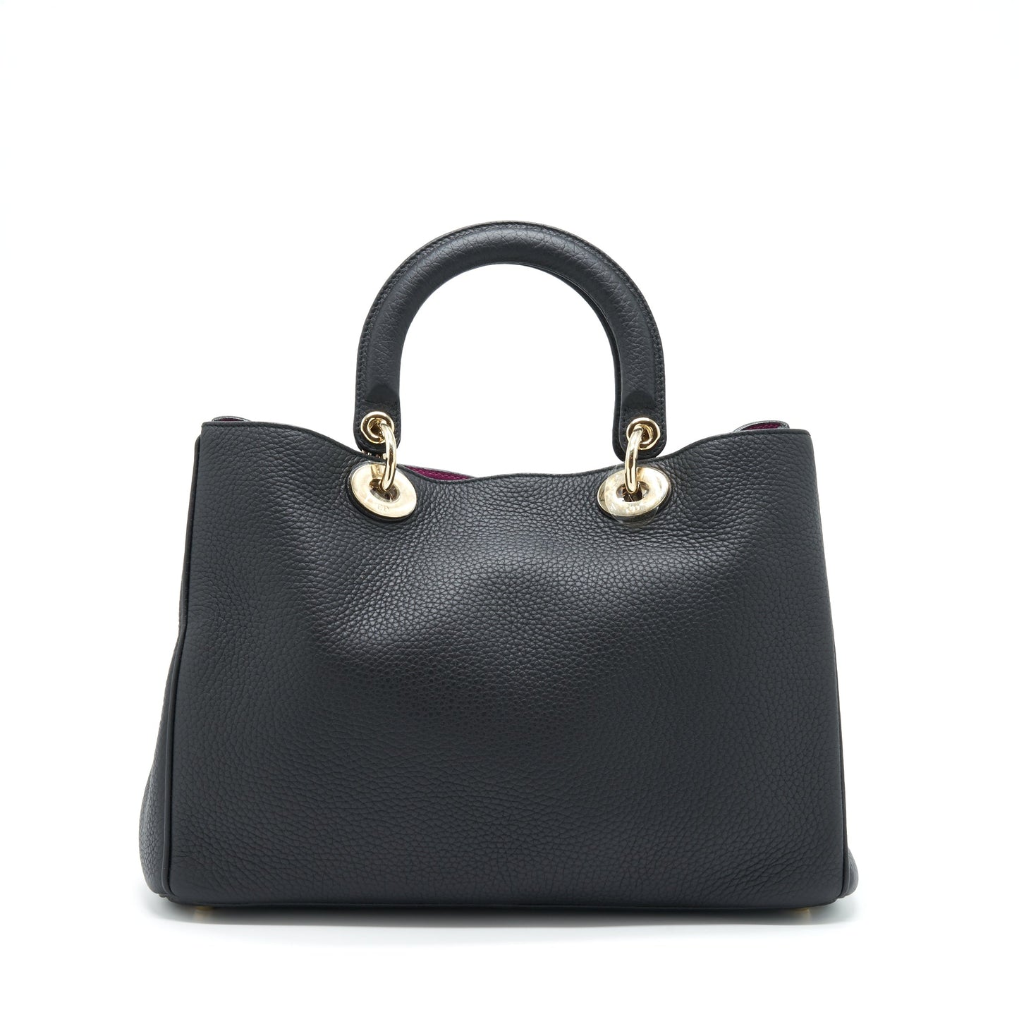 Dior issimo Grained Fushia Handbag Leather Black Travel Bag