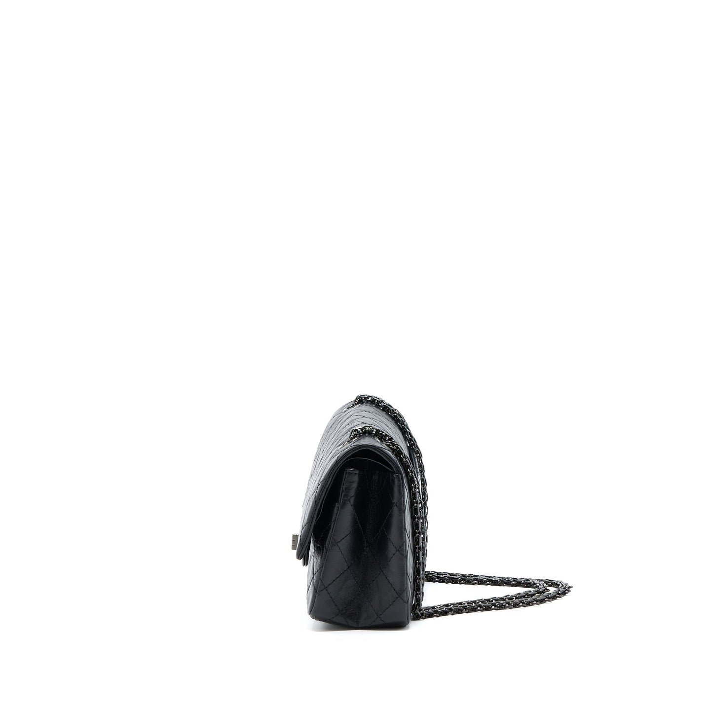 Chanel 2.55 Reissue Flap Aged Calfskin So Black Small Shoulder Bag