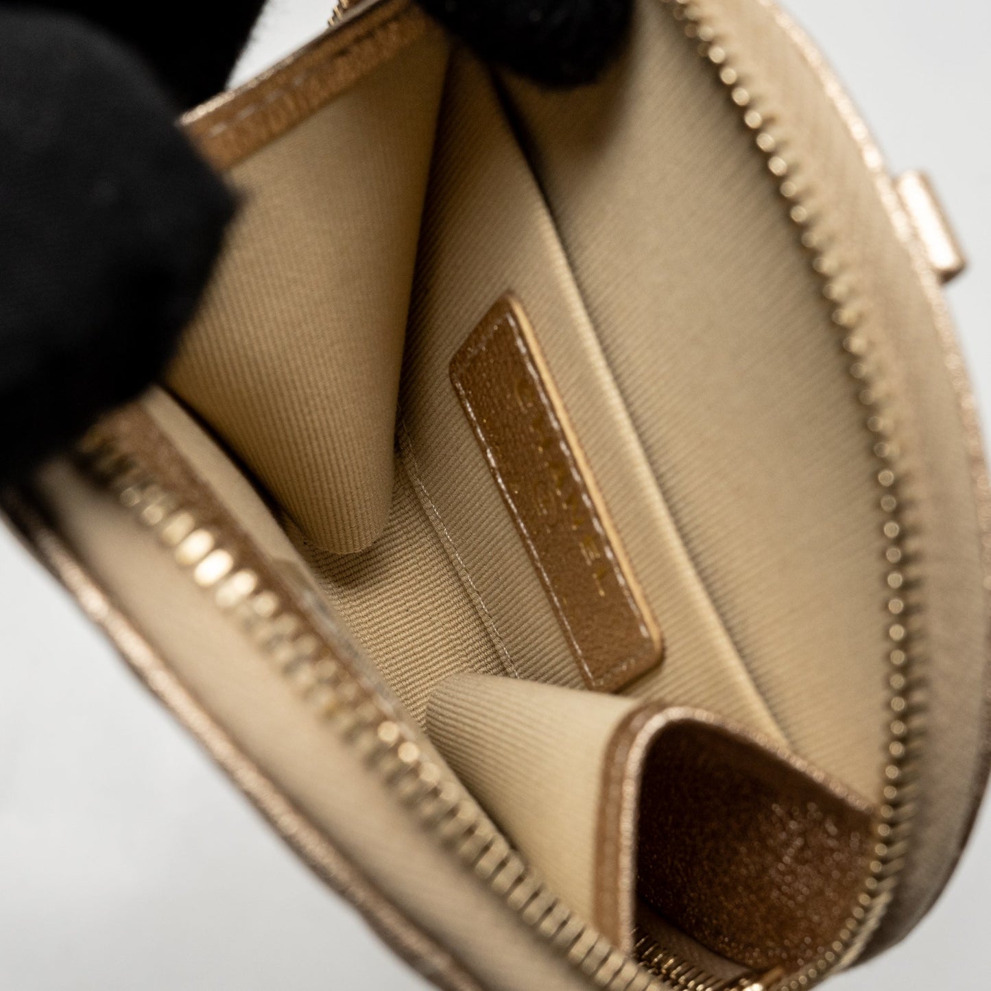 Chanel 25C Coin AirPods Gold Handbag