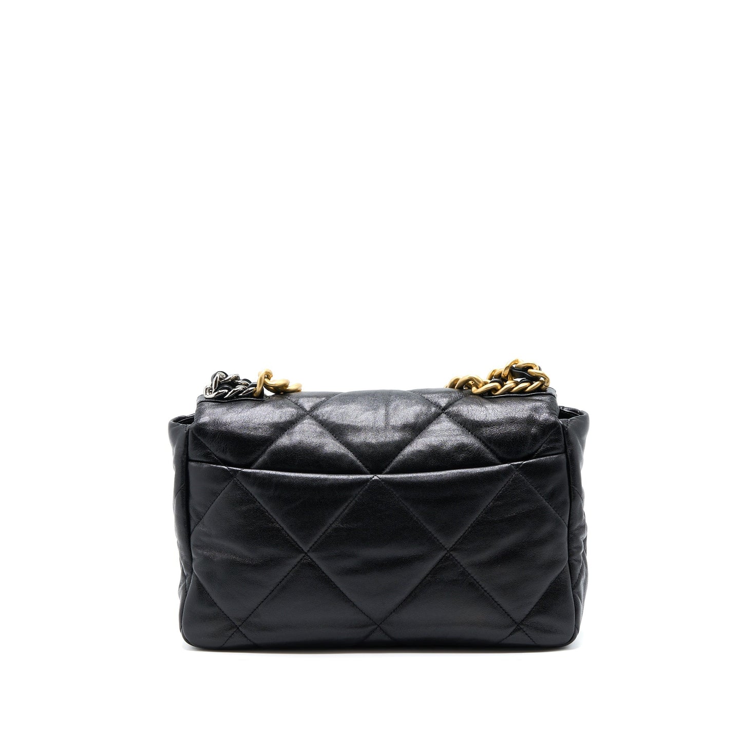 Chanel 19 Goatskin Hardware Multicolour Black Handbag Multicoloured Hardware