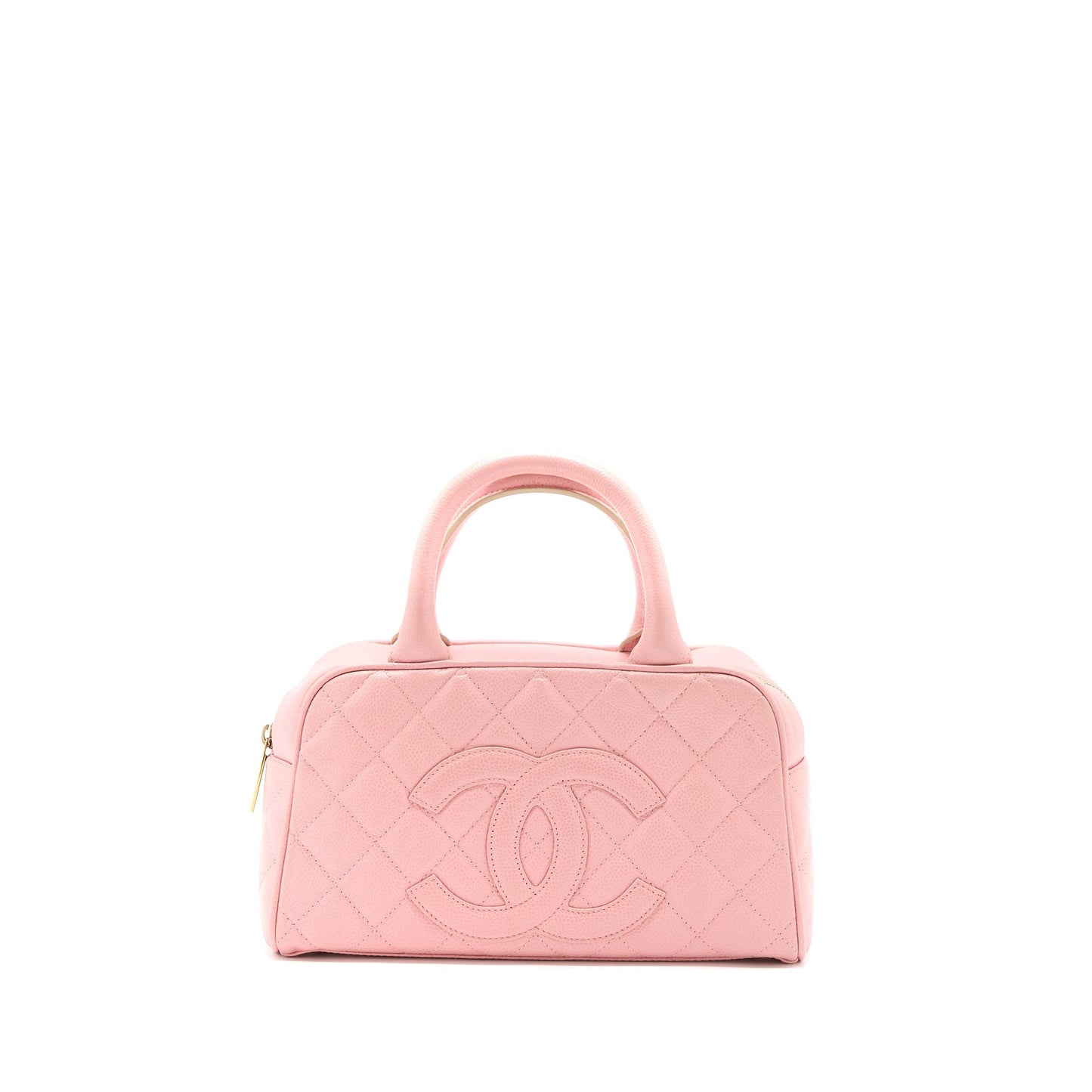 Chanel Bowling Caviar Light LGHW Pink Handbag