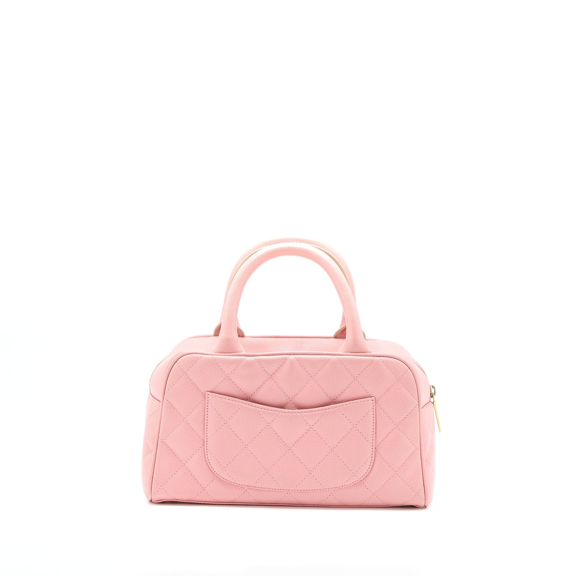 Chanel Bowling Caviar Light LGHW Pink Handbag