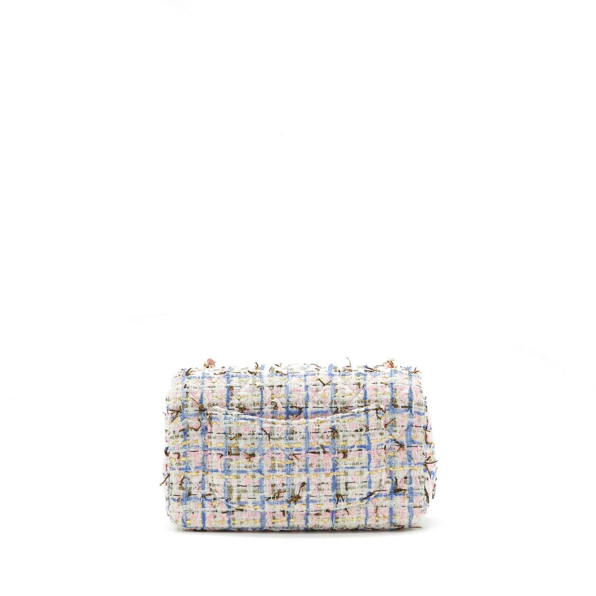 Chanel Rectangular Flap Tweed LGHW Multicolour Shoulder Bag Multicolour Lghw