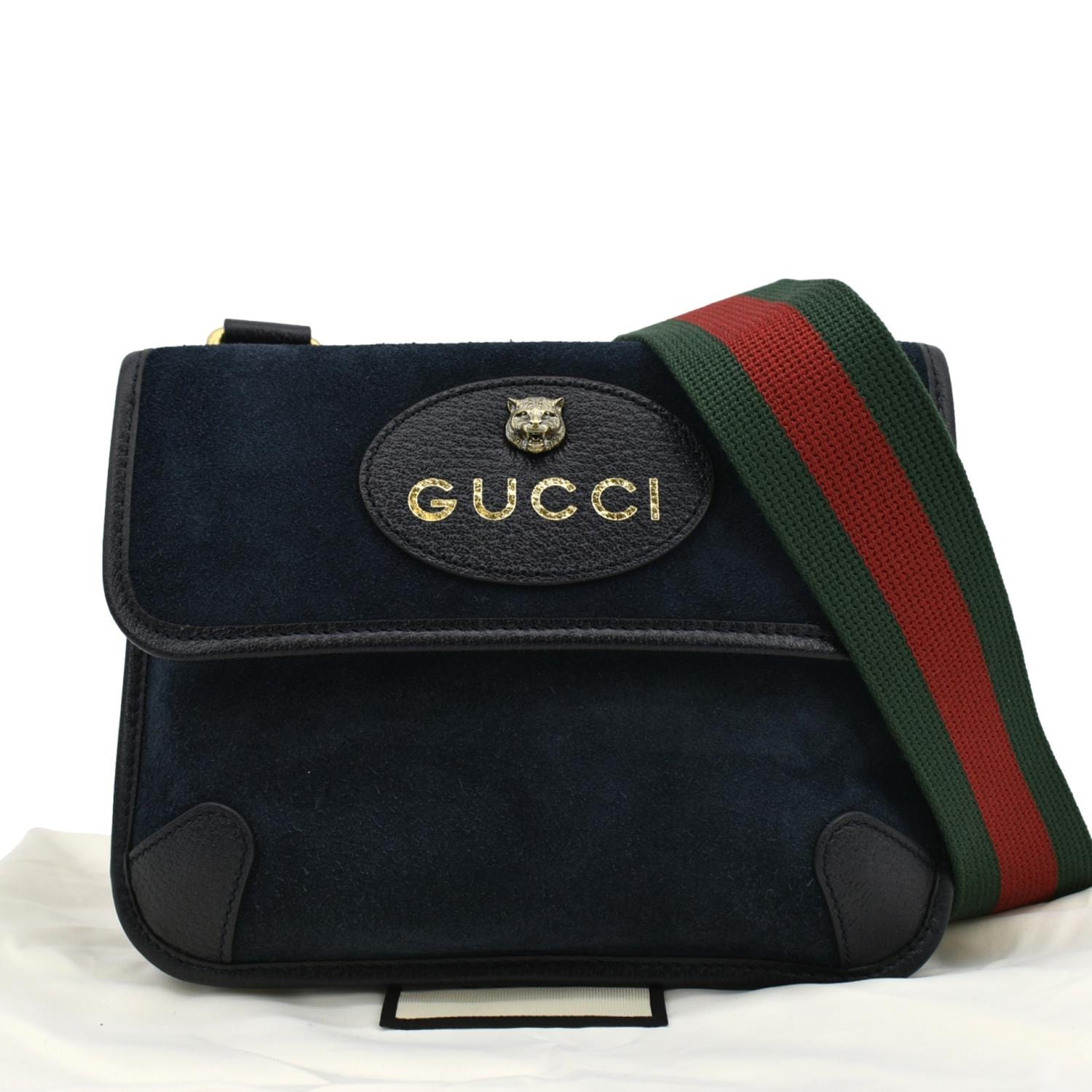 Gucci Neo Crossbody Bag Suede Blue