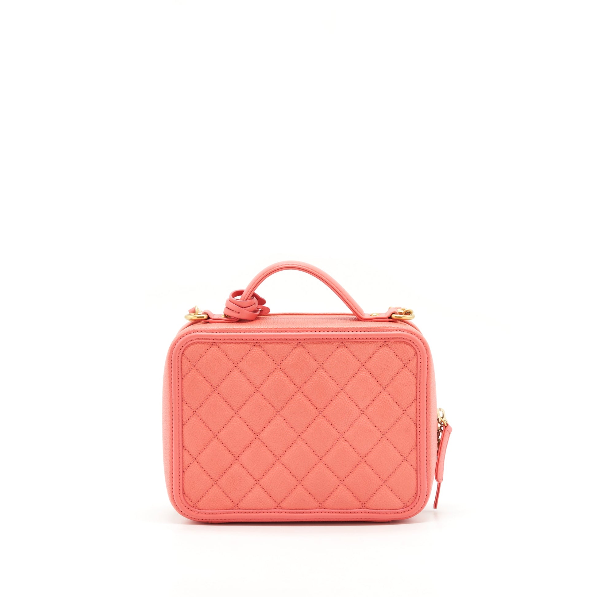 Chanel Vanity Caviar GHW Pink Handbag