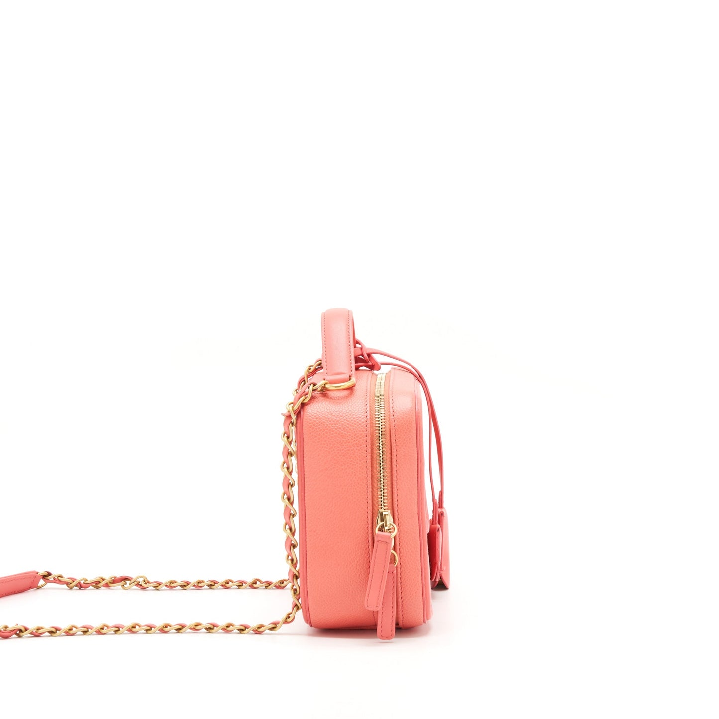 Chanel Vanity Caviar GHW Pink Handbag