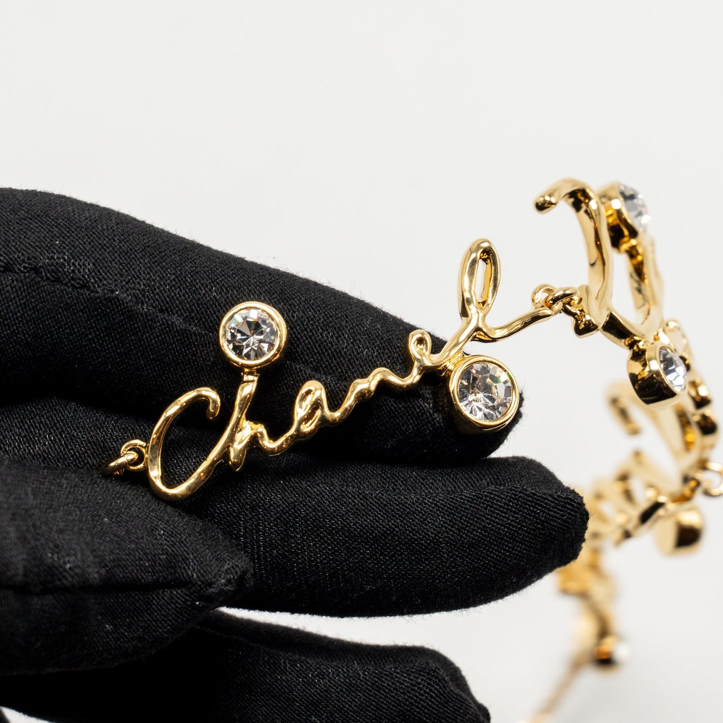 Chanel i love coco letter chocker tone Gold Handbag