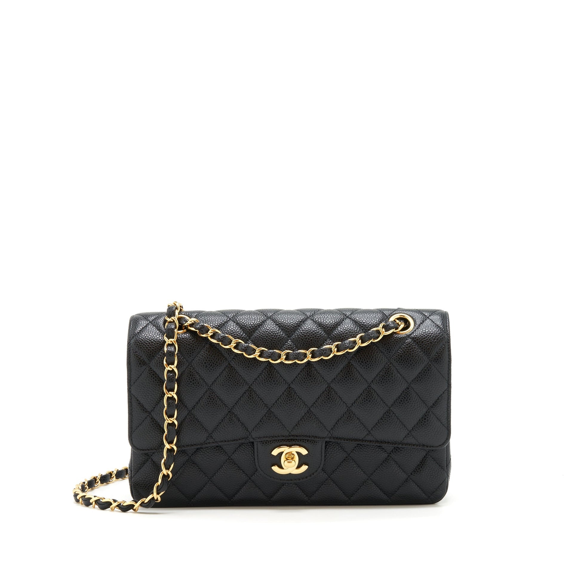 Chanel Classic Flap Caviar GHW Black Shoulder Bag