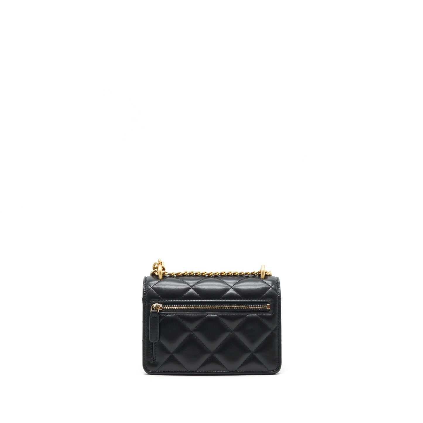 Chanel 22P Seasonal Flap Lambskin Hardware Black Gold Shoulder Bag