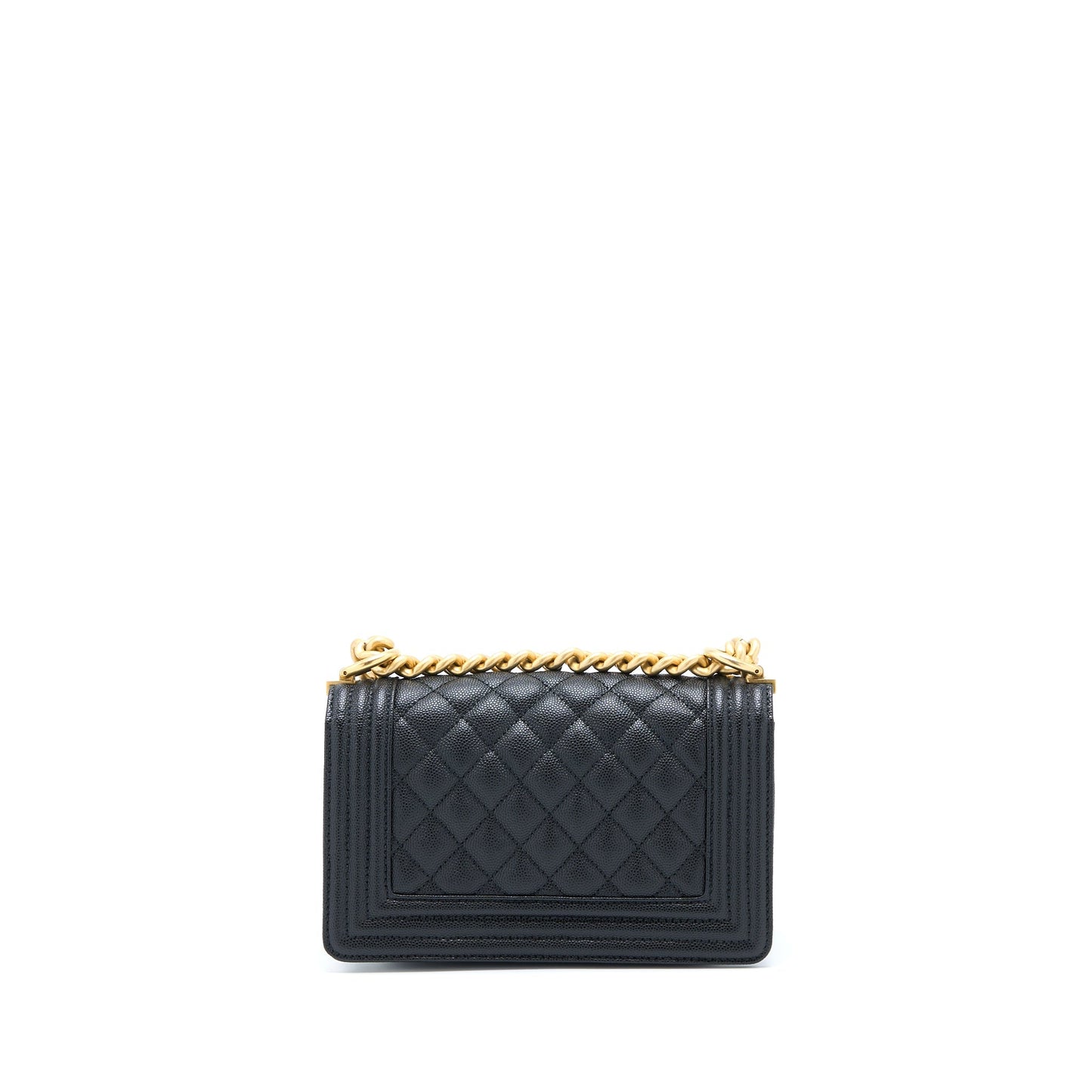 Chanel Boy Caviar GHW Black Small Handbag Ghw 2