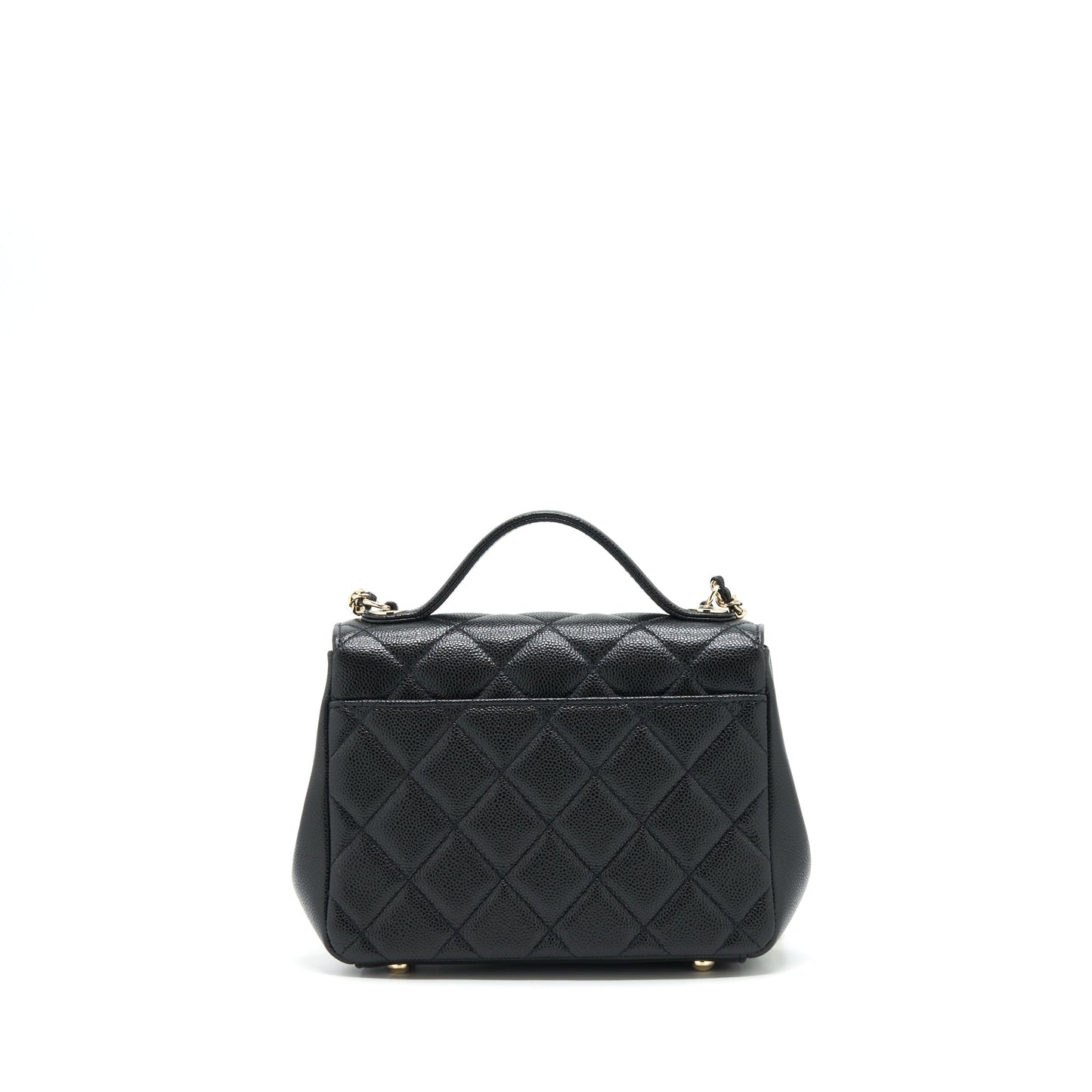 Chanel Business Affinity Caviar LGHW Black Small Handbag