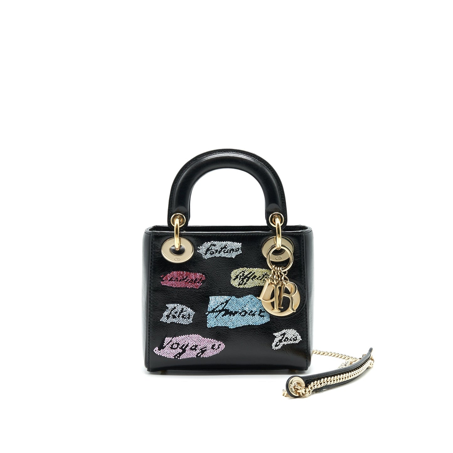 Dior Lady Limited Edition Handbag Black Mini Travel Bag