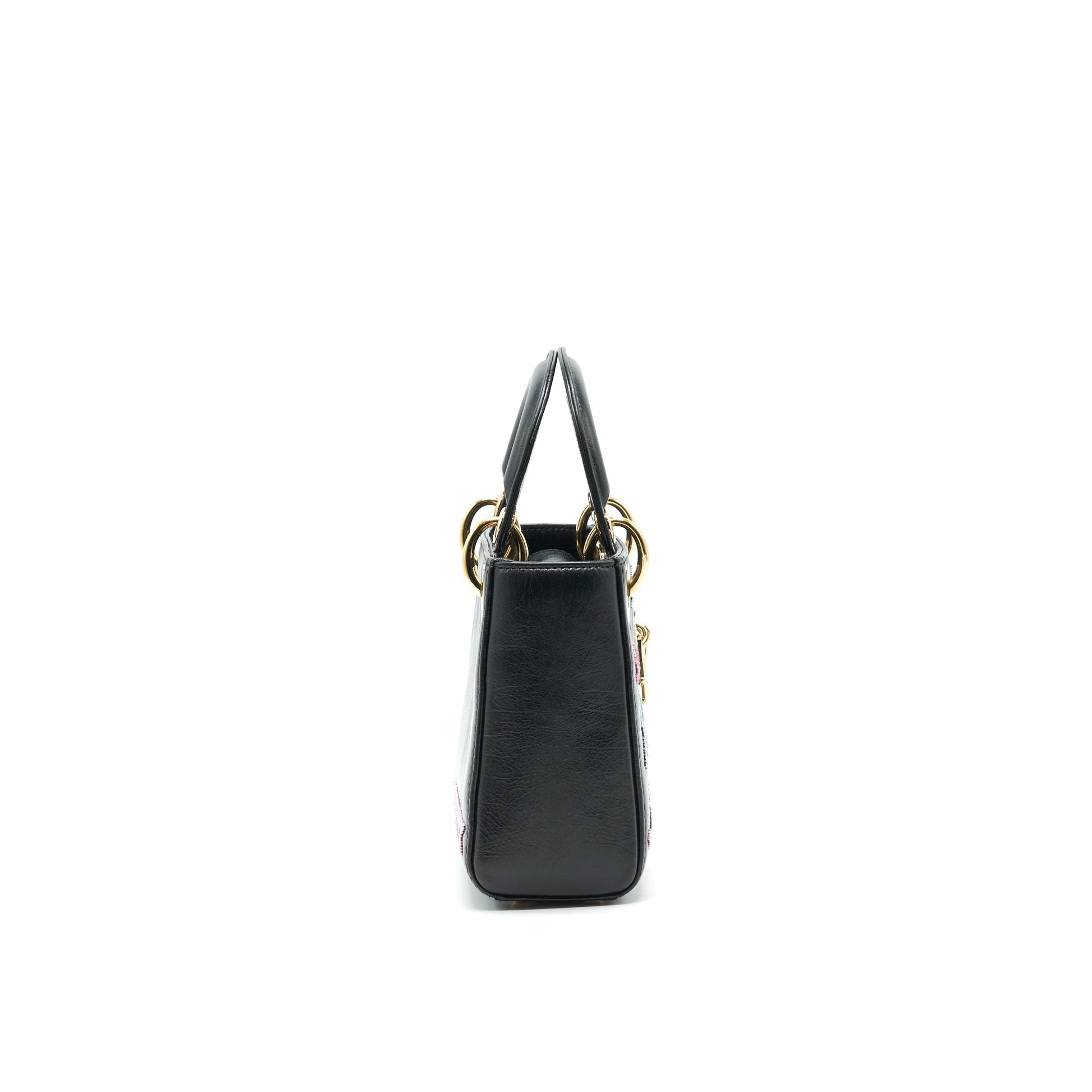 Dior Lady Limited Edition Handbag Black Mini Travel Bag