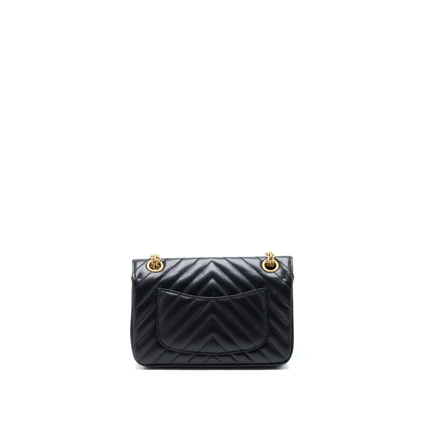 Chanel 2.55 Reissue Chevron Flap Aged Calfskin Black Shoulder Bag