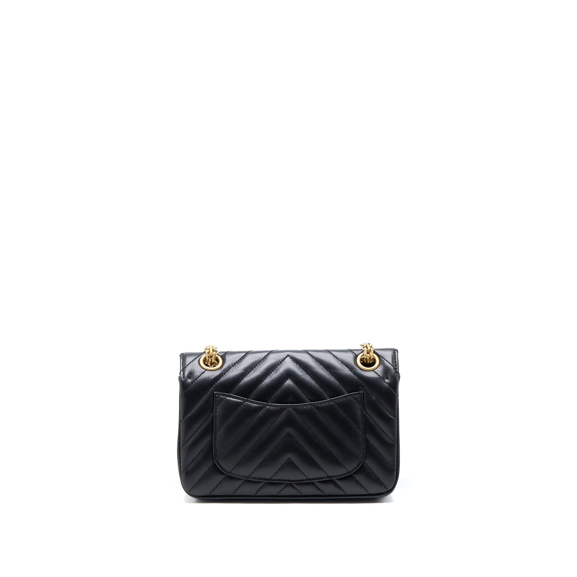 Chanel 2.55 Reissue Chevron Flap Aged Calfskin Black Shoulder Bag