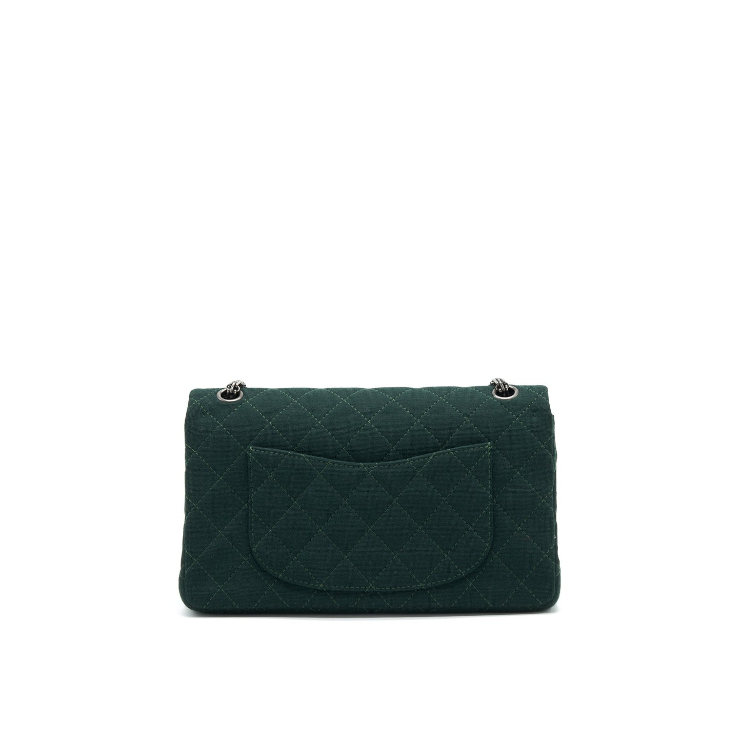 Chanel reissue 2.55 226 Flap fabric Dark Green Shoulder Bag