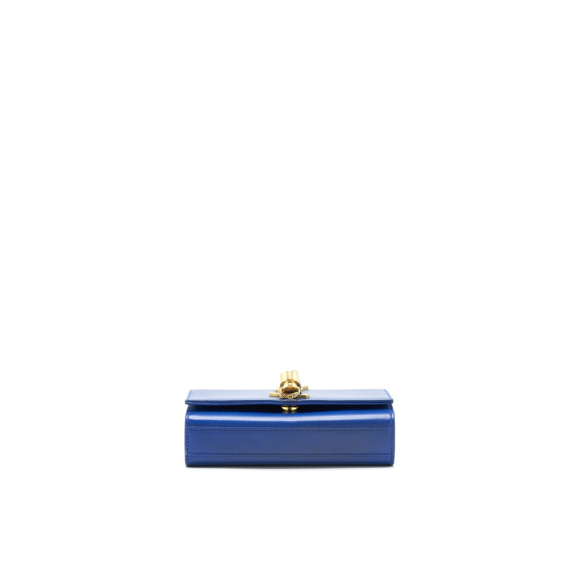 YSL Saint Laurent Kate Purse Tassel Electric Travel Bag Blue Mini