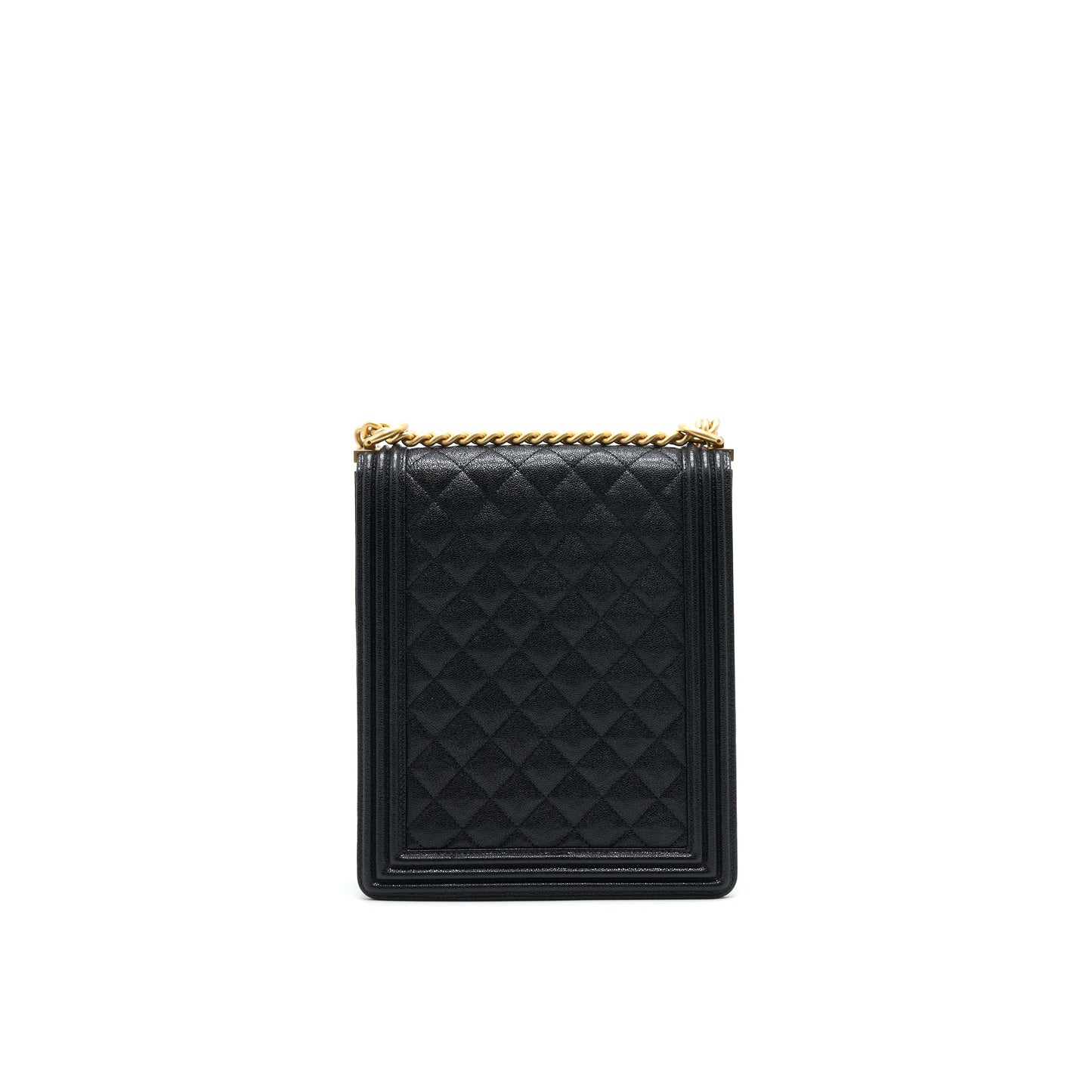 Chanel Vertical Boy Carviar GHW Black Handbag