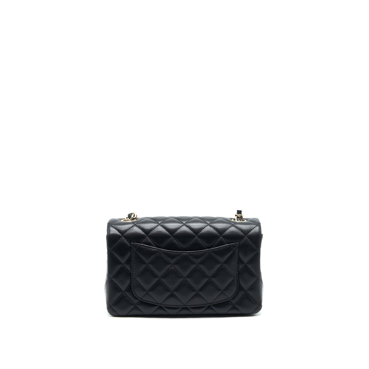 Chanel Rectangular Flap Lambskin LGHW Microchip Shoulder Bag