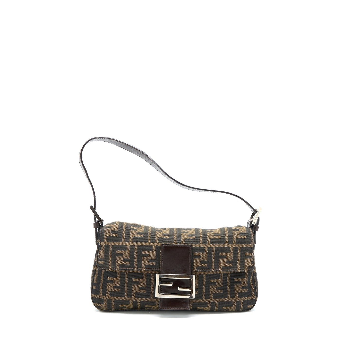 Fendi Baguette Shouder Purse Jacqiard Shoulder Bag