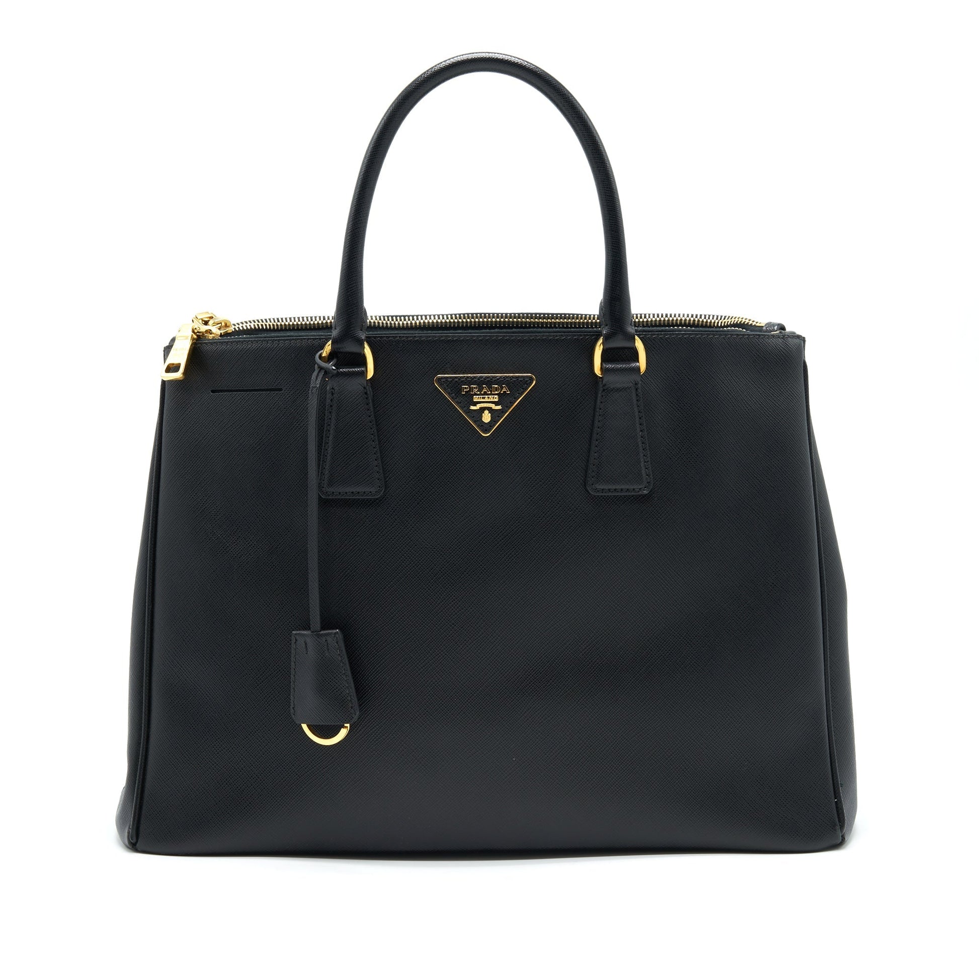 Prada Saffiano Tote Purse Handbag Black Large Tote Bag