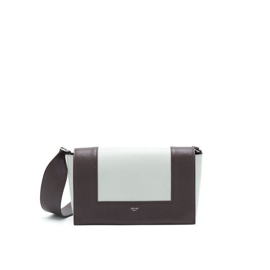Celine Frame Purse Grey Burgundy Handbag Mini Travel Bag