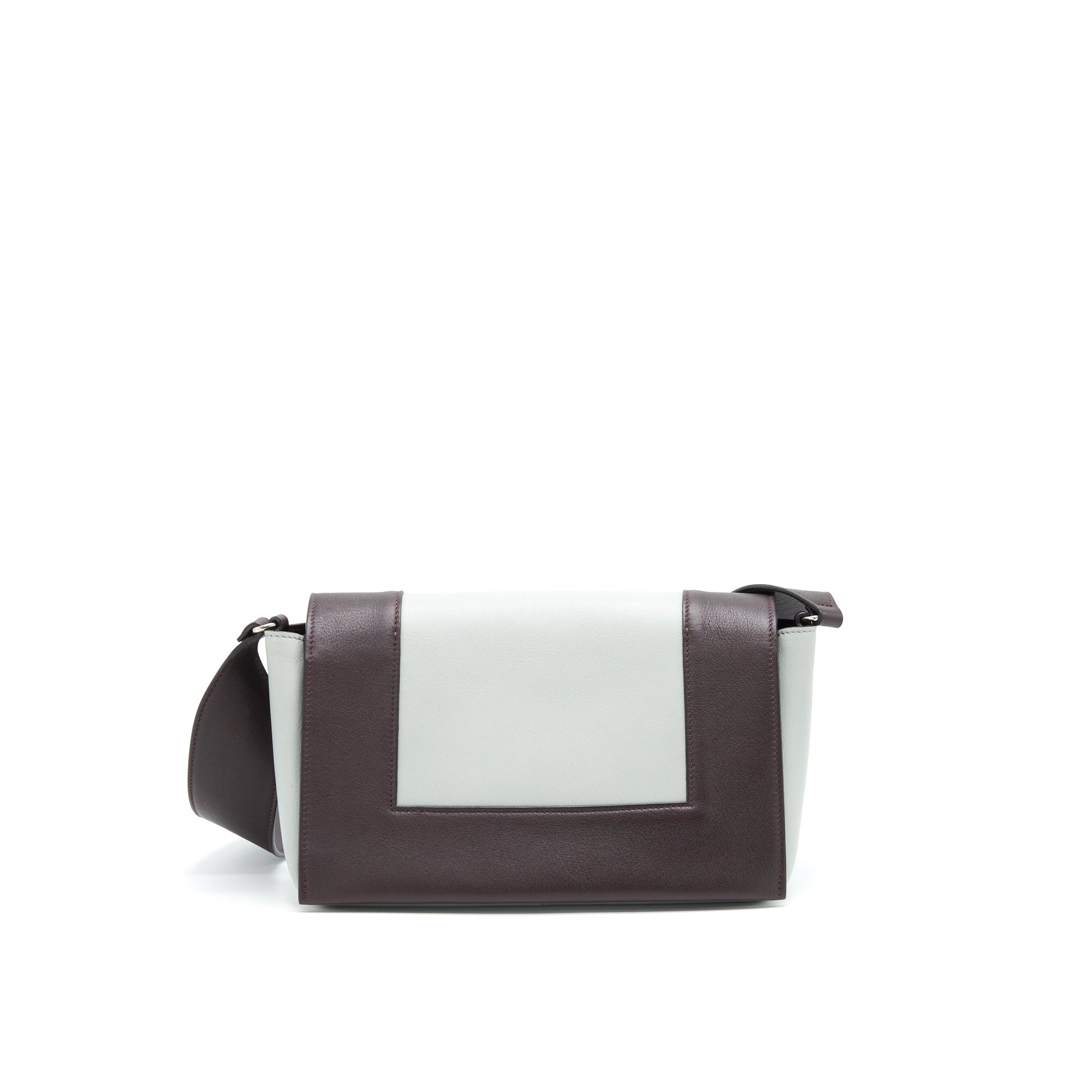 Celine Frame Purse Grey Burgundy Handbag Mini Travel Bag