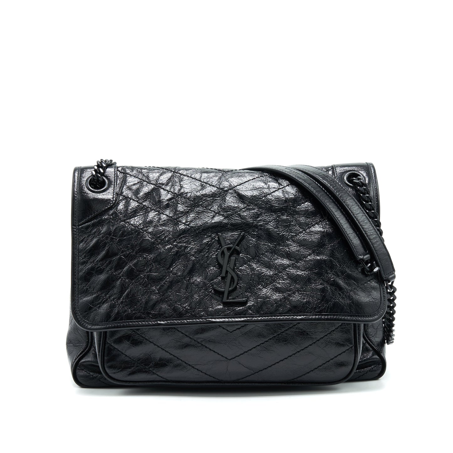 YSL Saint Laurent Saint Laurent Niki Purse In And Hardware Black Large Travel Bag