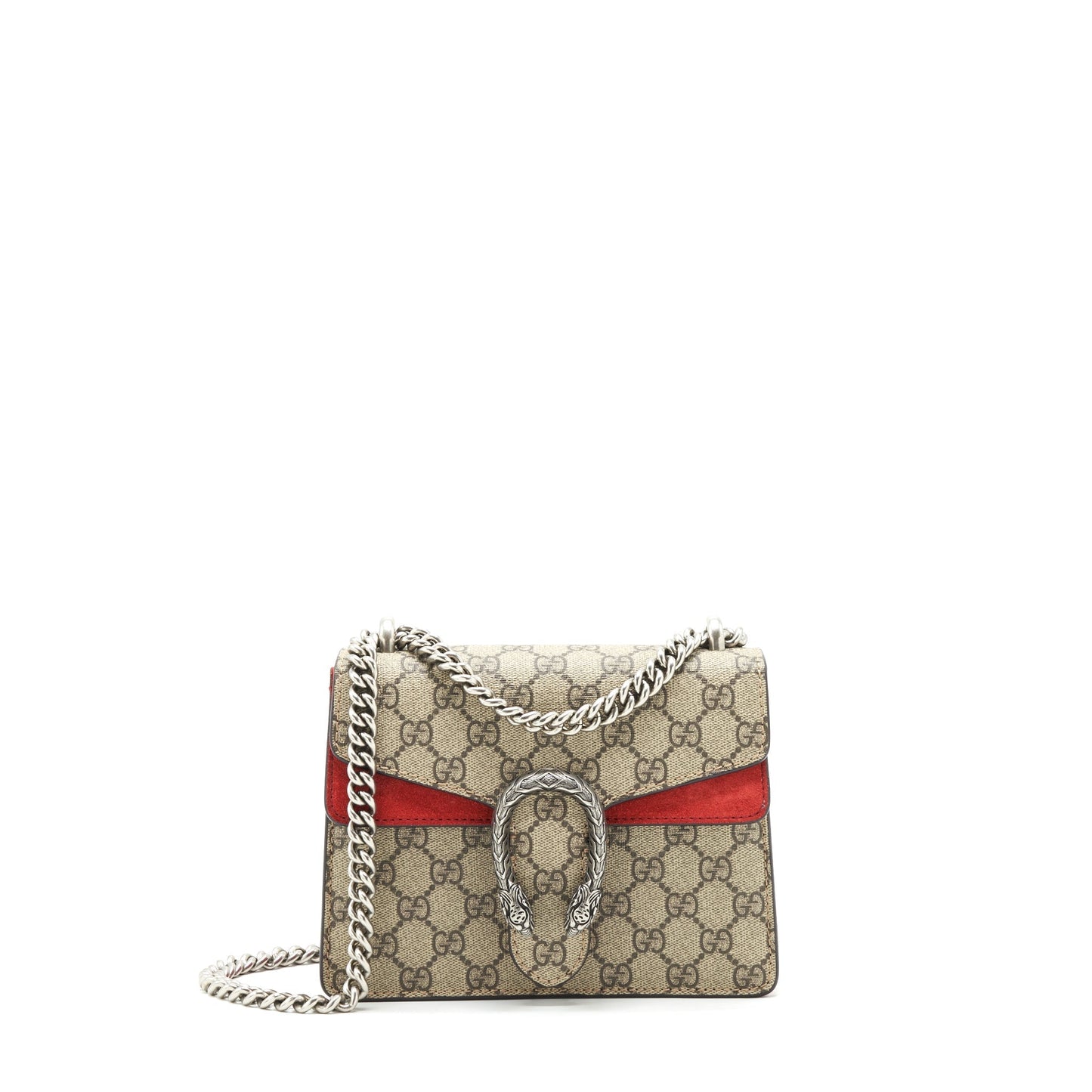 Gucci Dionysus Crossbody Bag Suede Red