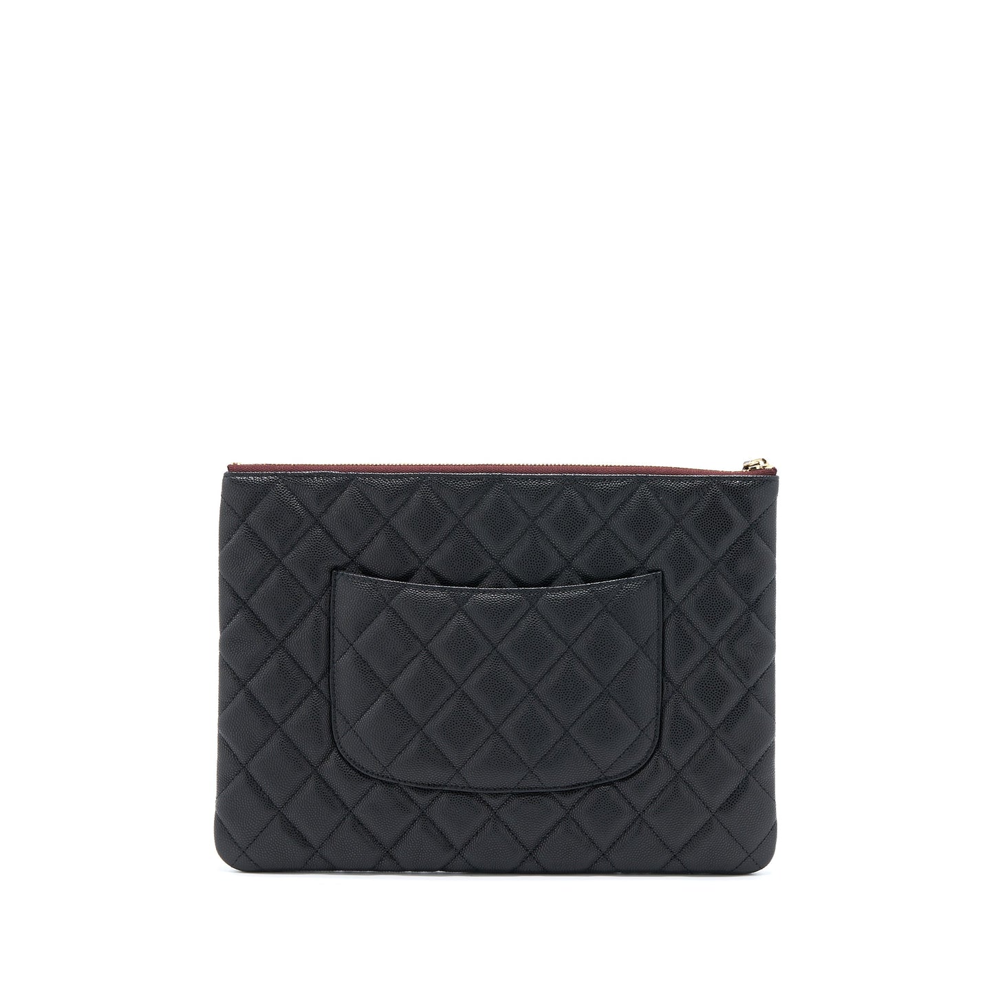 Chanel O Caviar LGHW Black Handbag