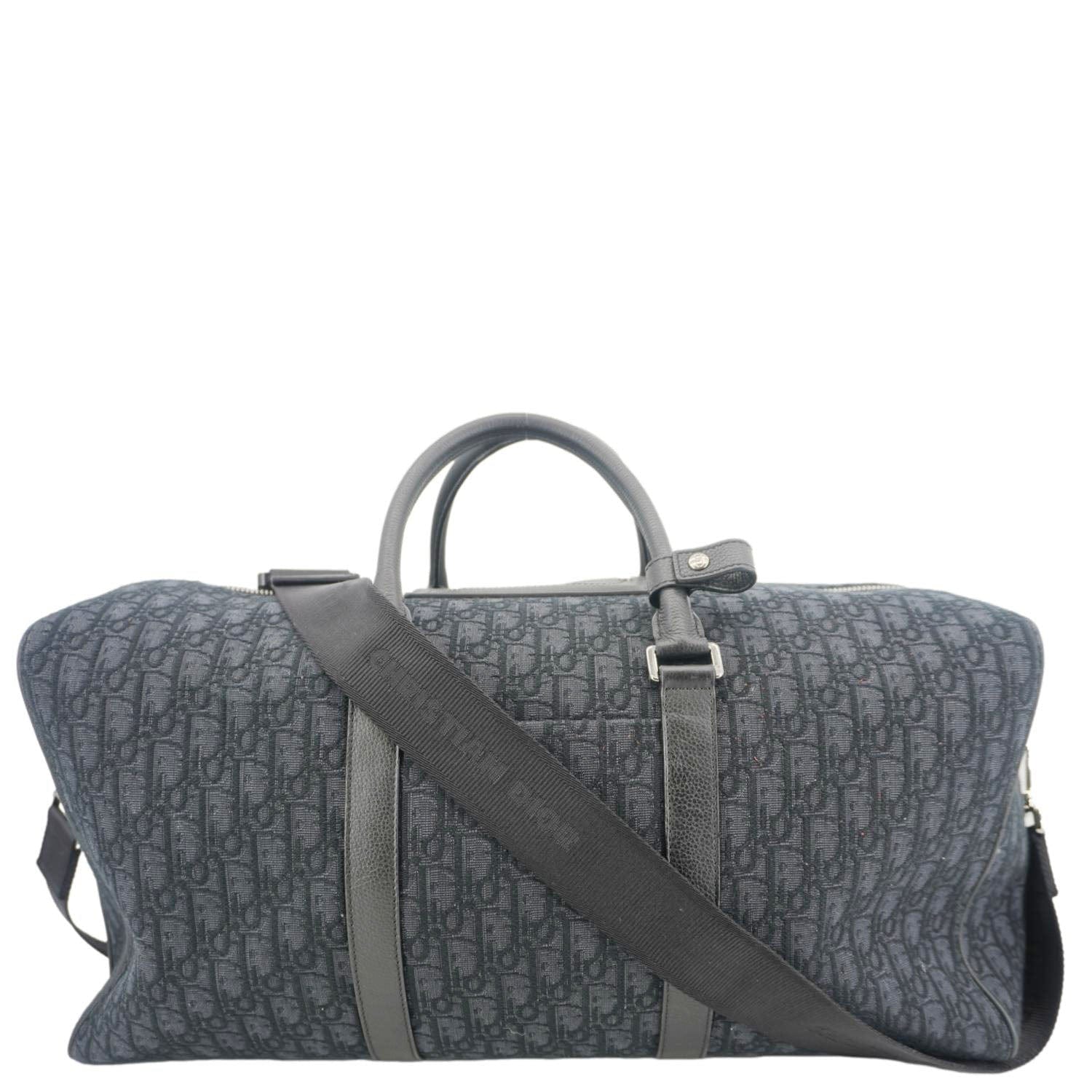 Dior issimo Duffle Bag Canvas Black Travel Bag