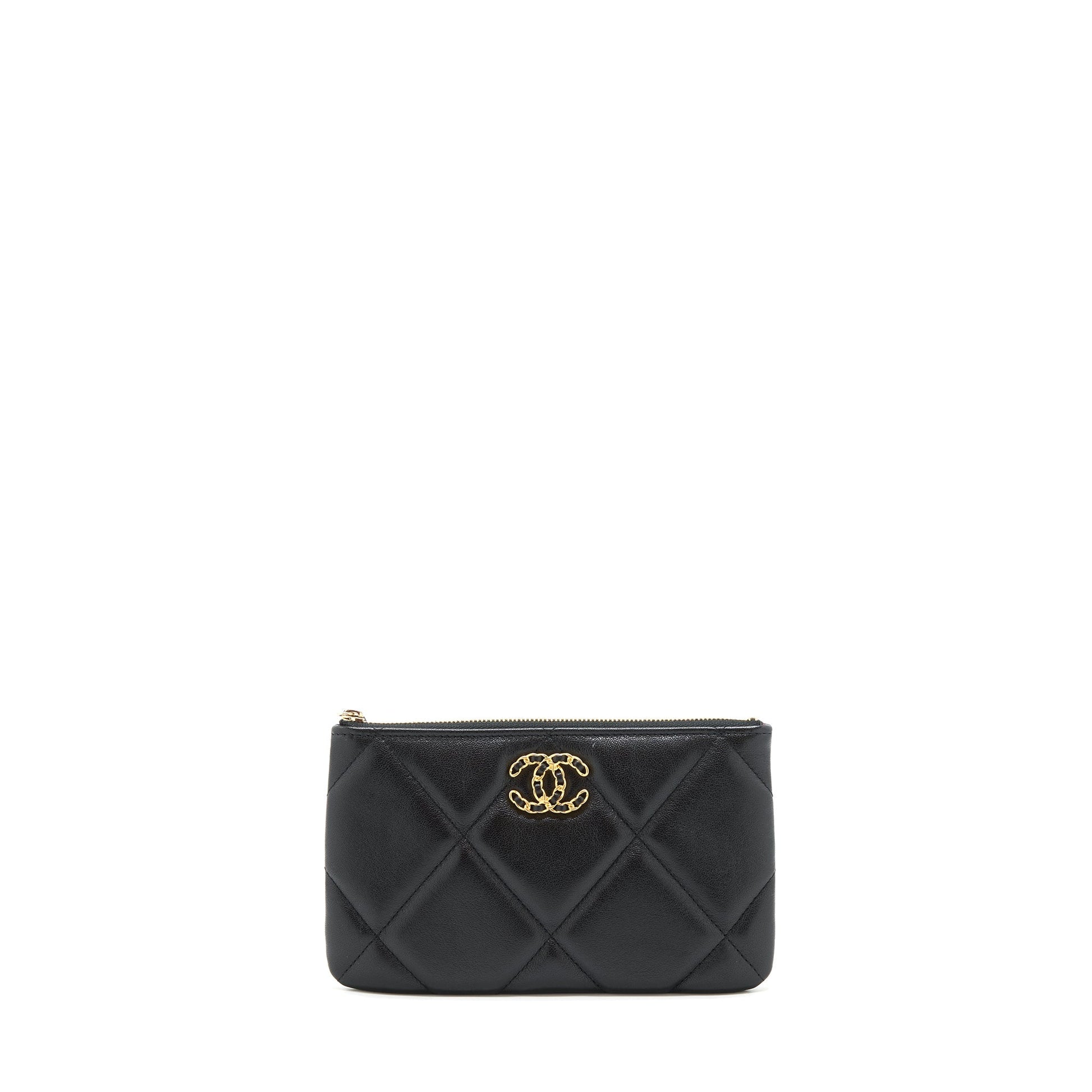 Chanel 19 Goatskin GHW Black Small Handbag