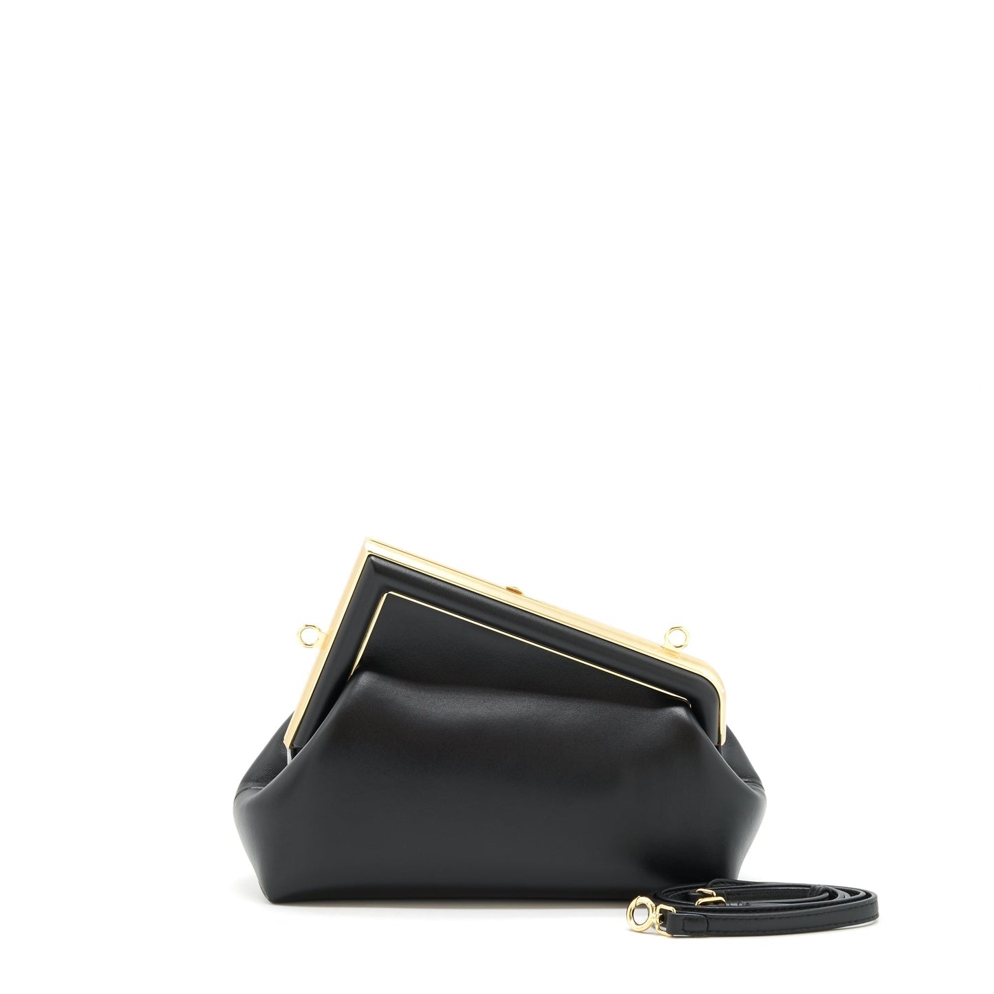 Fendi First Purse Nappa Black Small Travel Bag