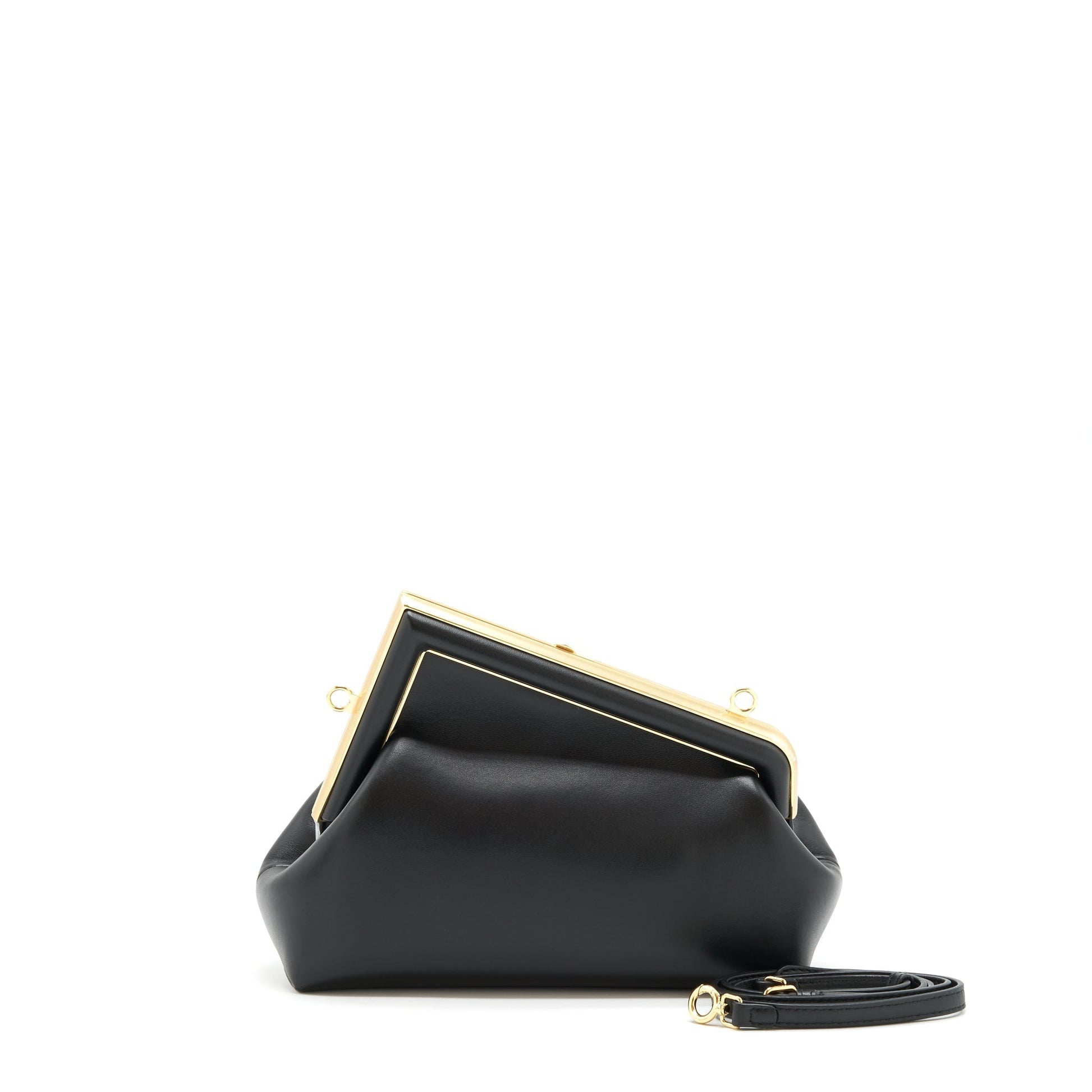 Fendi First Purse Nappa Black Small Travel Bag