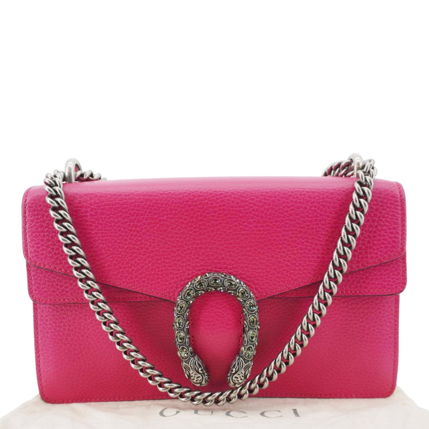 Gucci Dionysus Calfskin Crossbody Bag Leather Pink