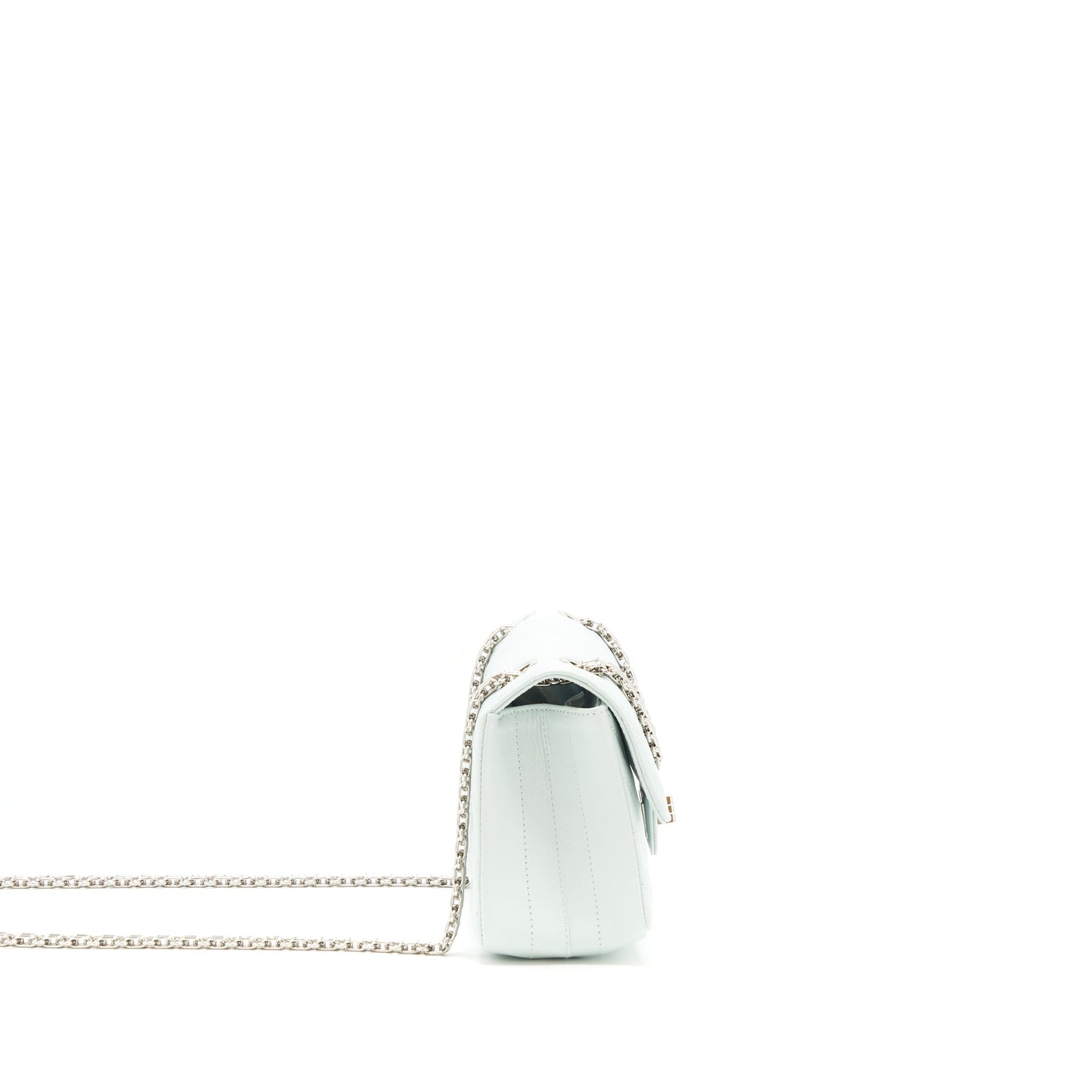 Chanel chevron 2.55 Reissue flap Calfskin light Blue Shoulder Bag