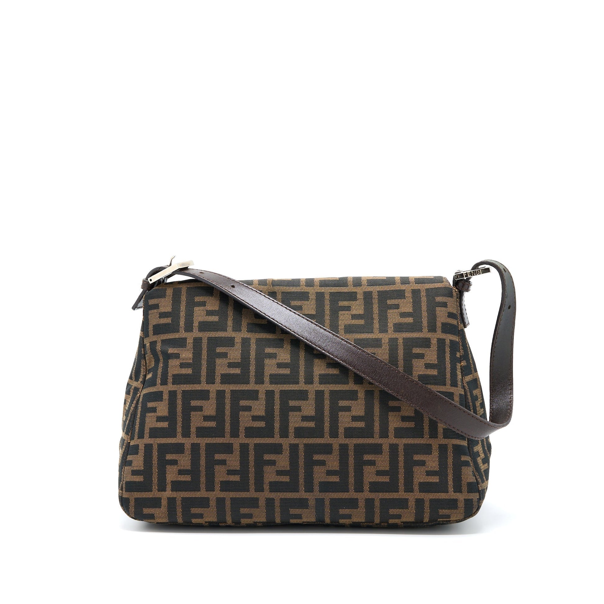 Fendi Baguette Purse Jacquard Fabric Shoulder Bag