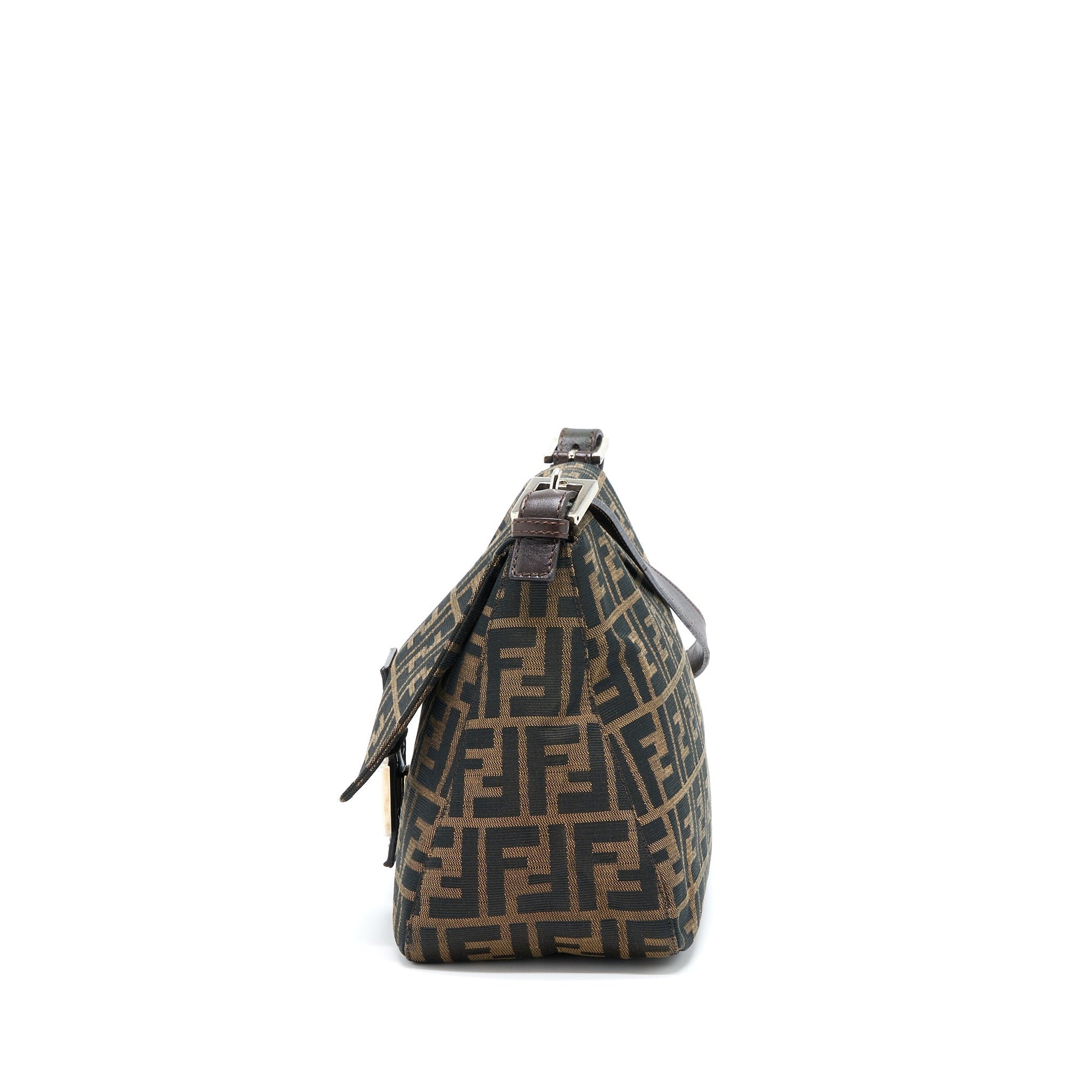 Fendi Baguette Purse Jacquard Fabric Shoulder Bag