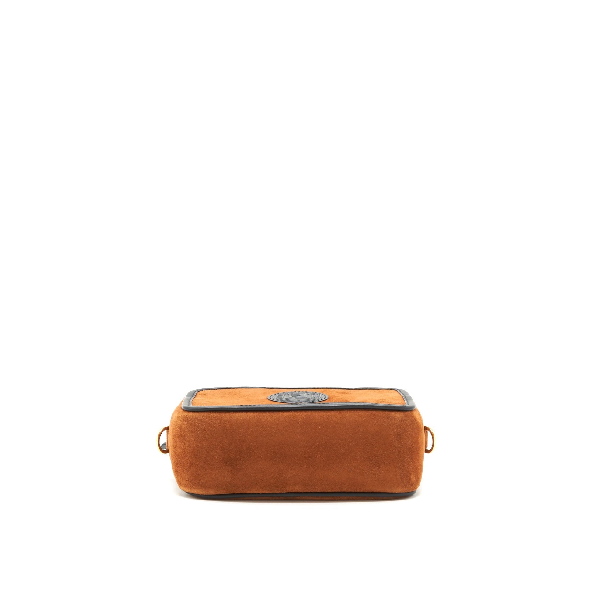Fendi Camera Crossbody Purse Leather Suede Black Crossbody Bag
