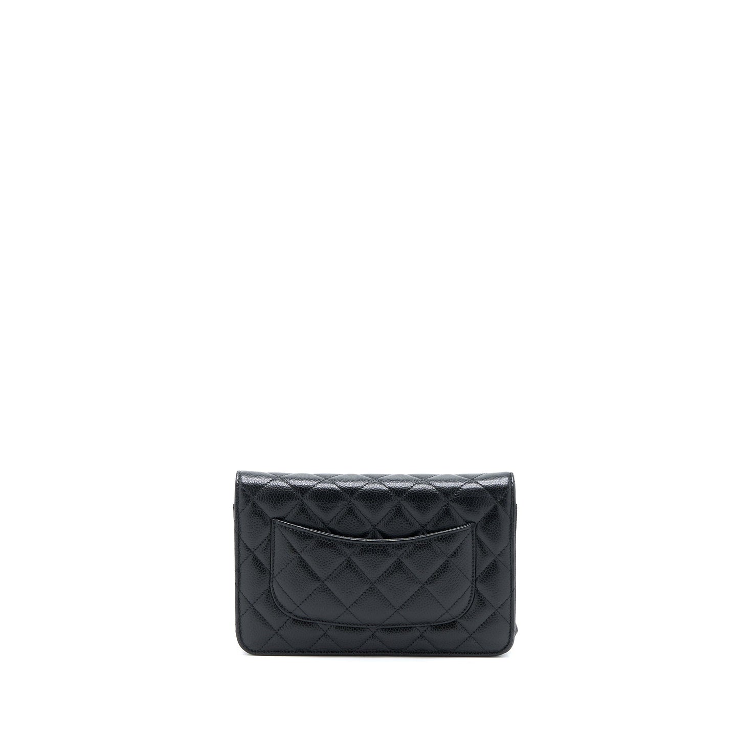 Chanel Classic On Caviar GHW Black Wallet Case Ghw 8