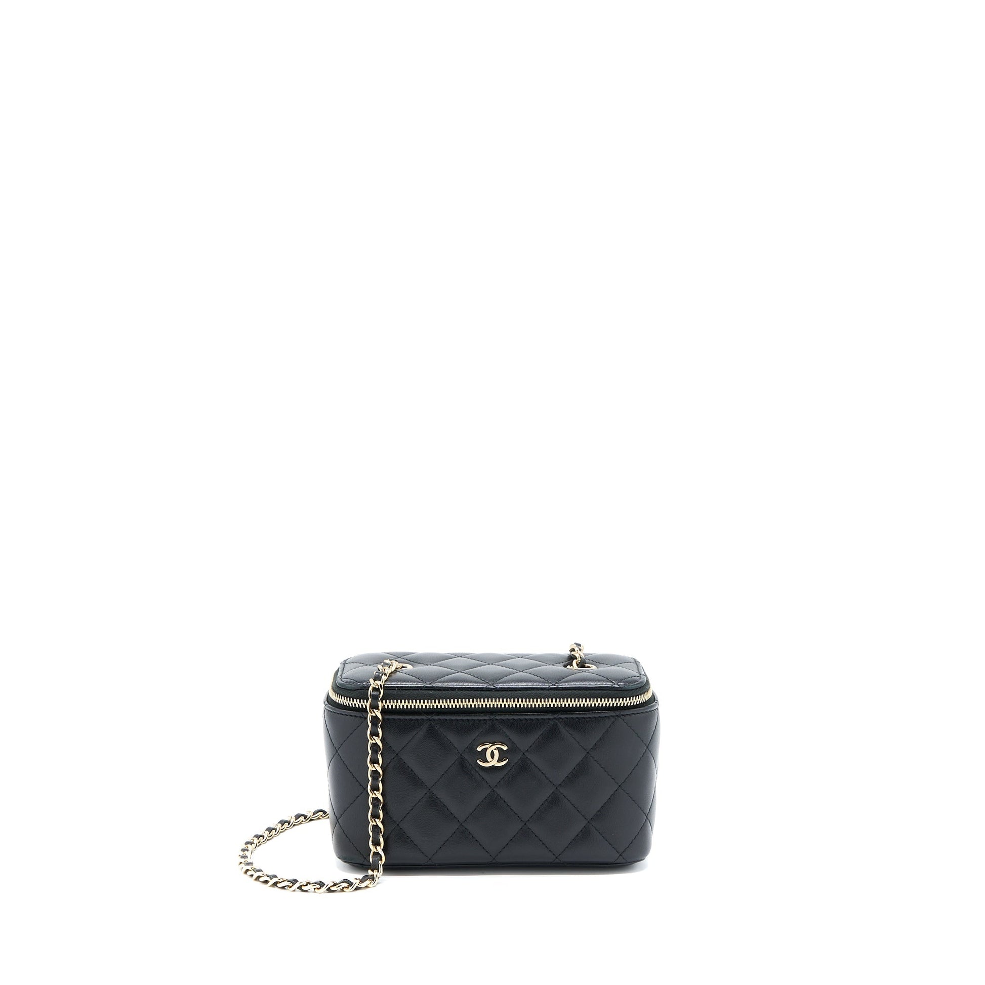 Chanel Long Vanity Lambskin LGHW Black Handbag Lghw 1