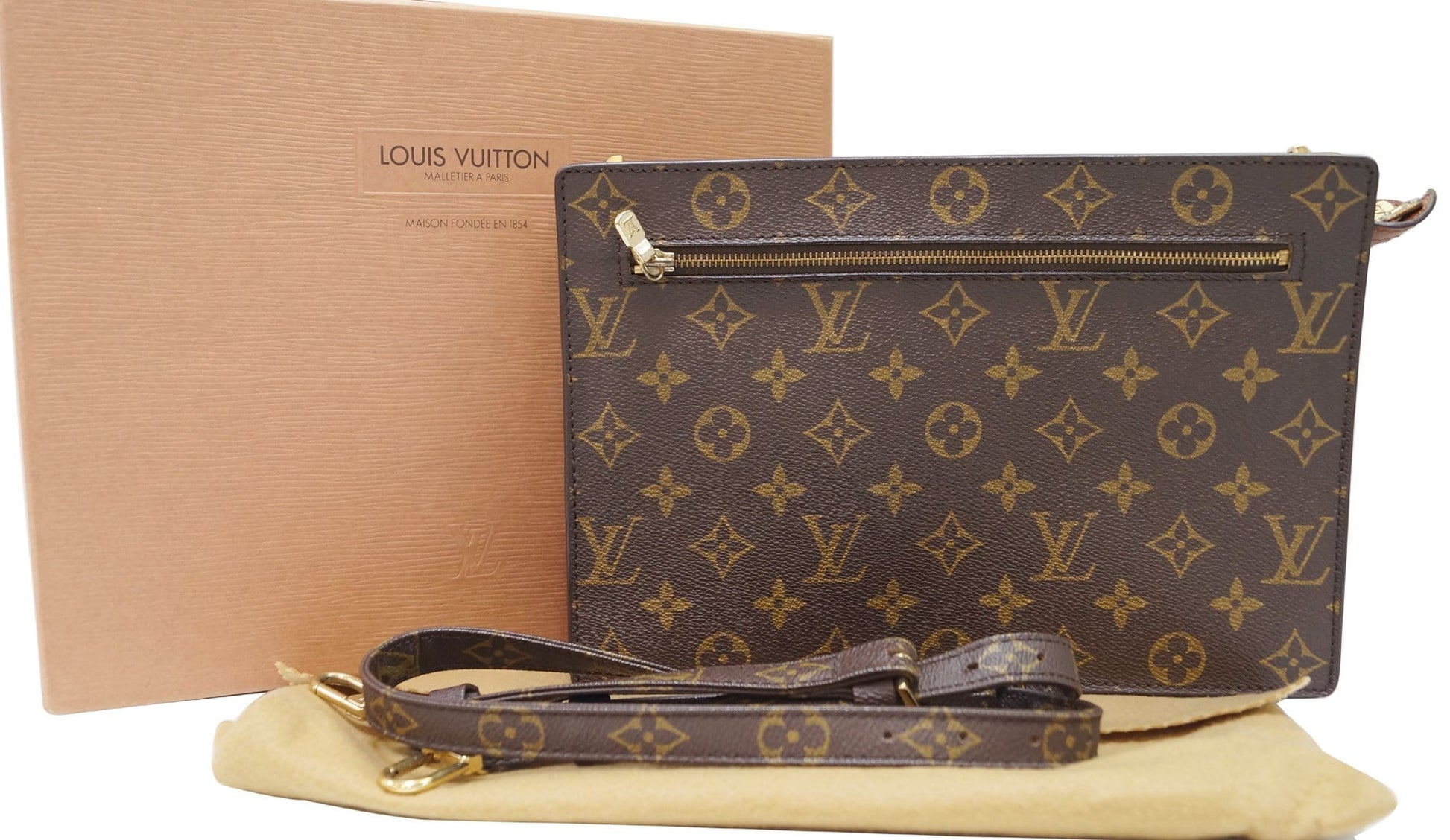 Louis Enghien Shoulder Bag Canvas Monogram