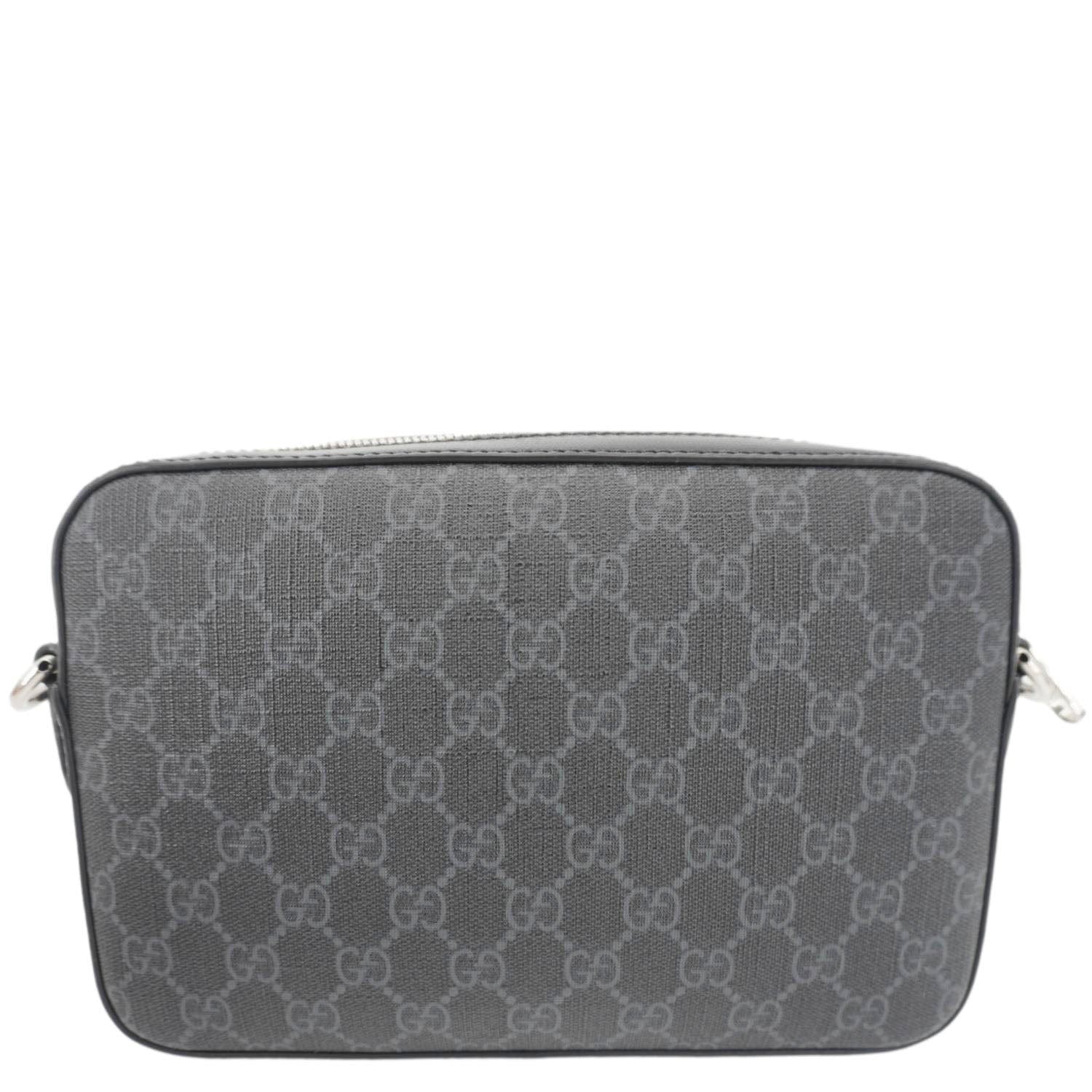 Gucci Azalea Retro Interlocking Supreme Shoulder Bag Canvas Black
