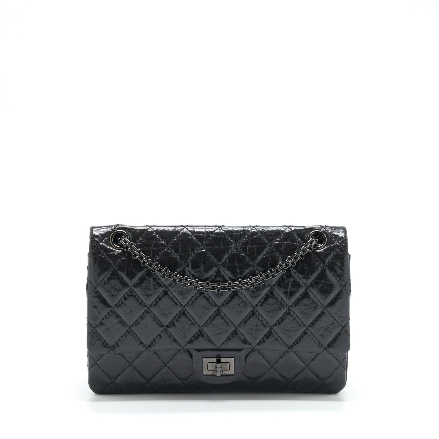 Chanel 2.55 226 Reissue Aged Calfskin So Black Handbag